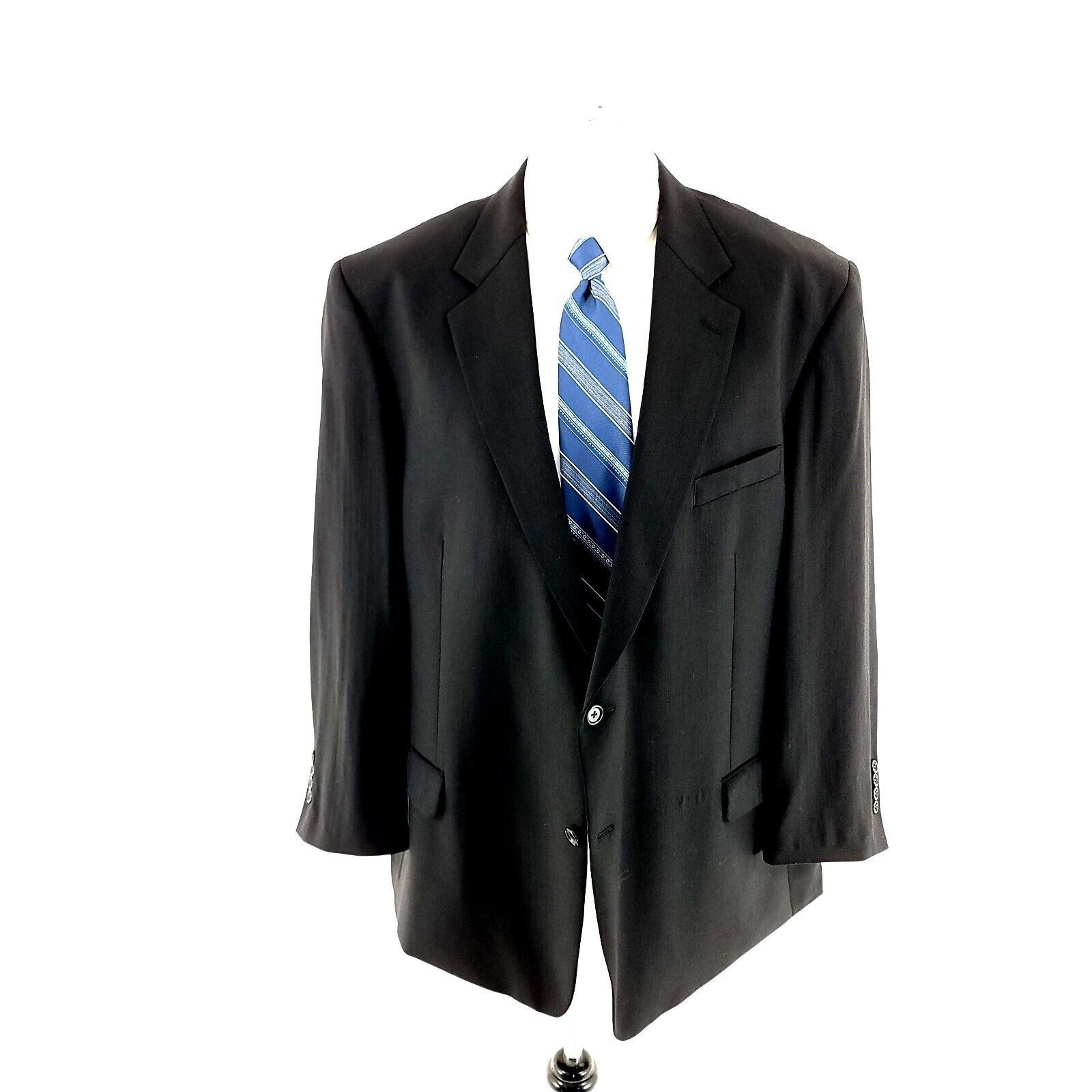 Joseph & Feiss Joseph & Feiss International Wool 2 Button Blazer 50L Black Size 50L - 3 Thumbnail