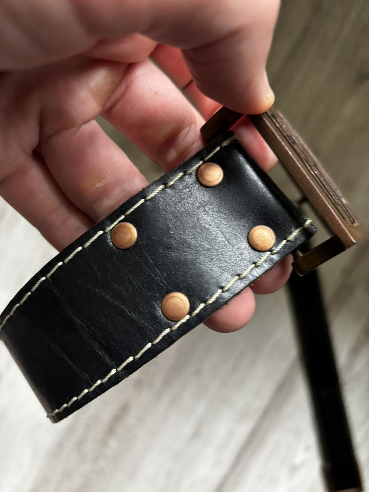 Jean Paul Gaultier Jean Paul Gaultier Black Leather Belt vintage Size ONE SIZE - 18 Thumbnail