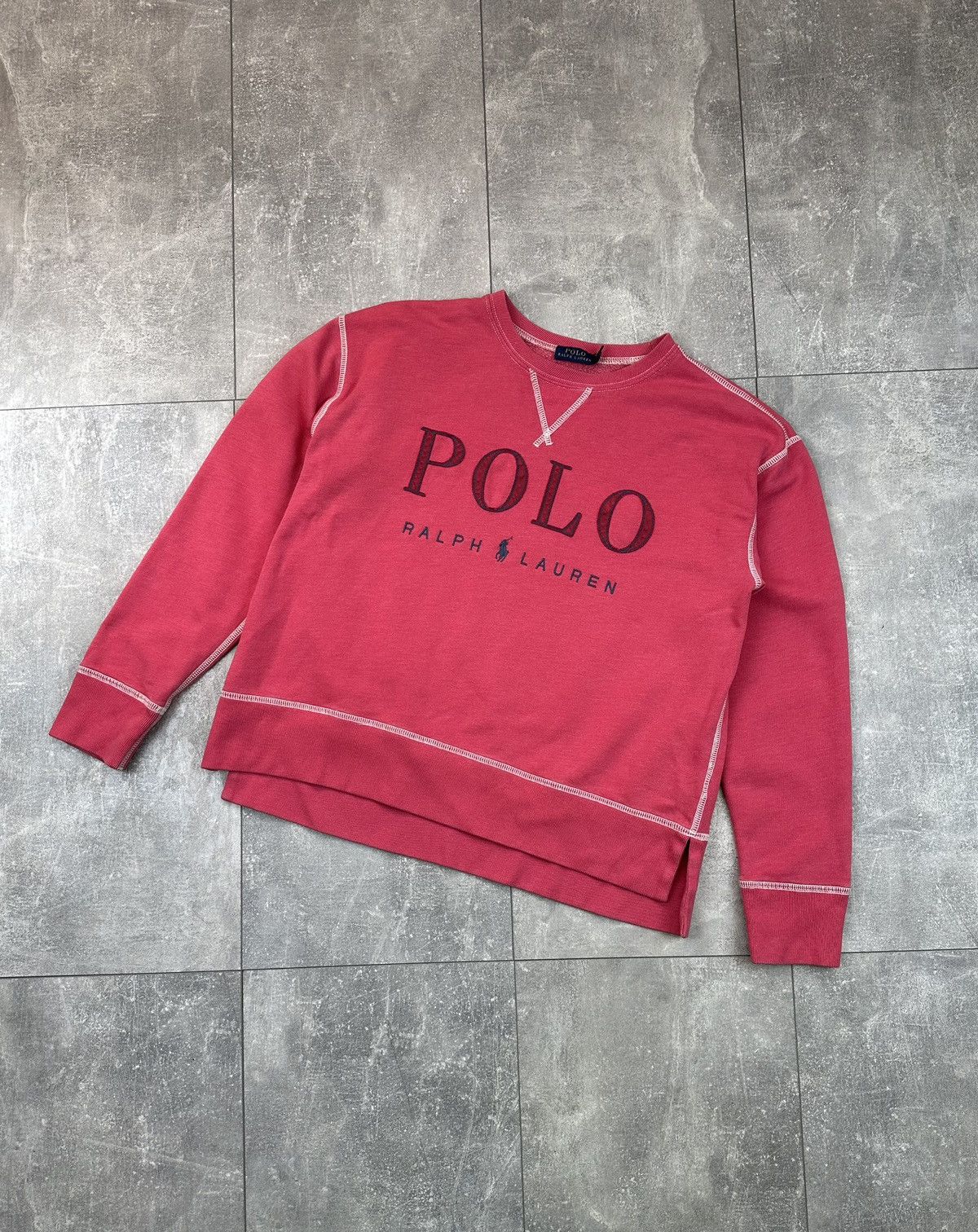 Polo Ralph Lauren Womens Polo Ralph Lauren Vintage Pink Sweatshit Size S / US 4 / IT 40 - 1 Thumbnail