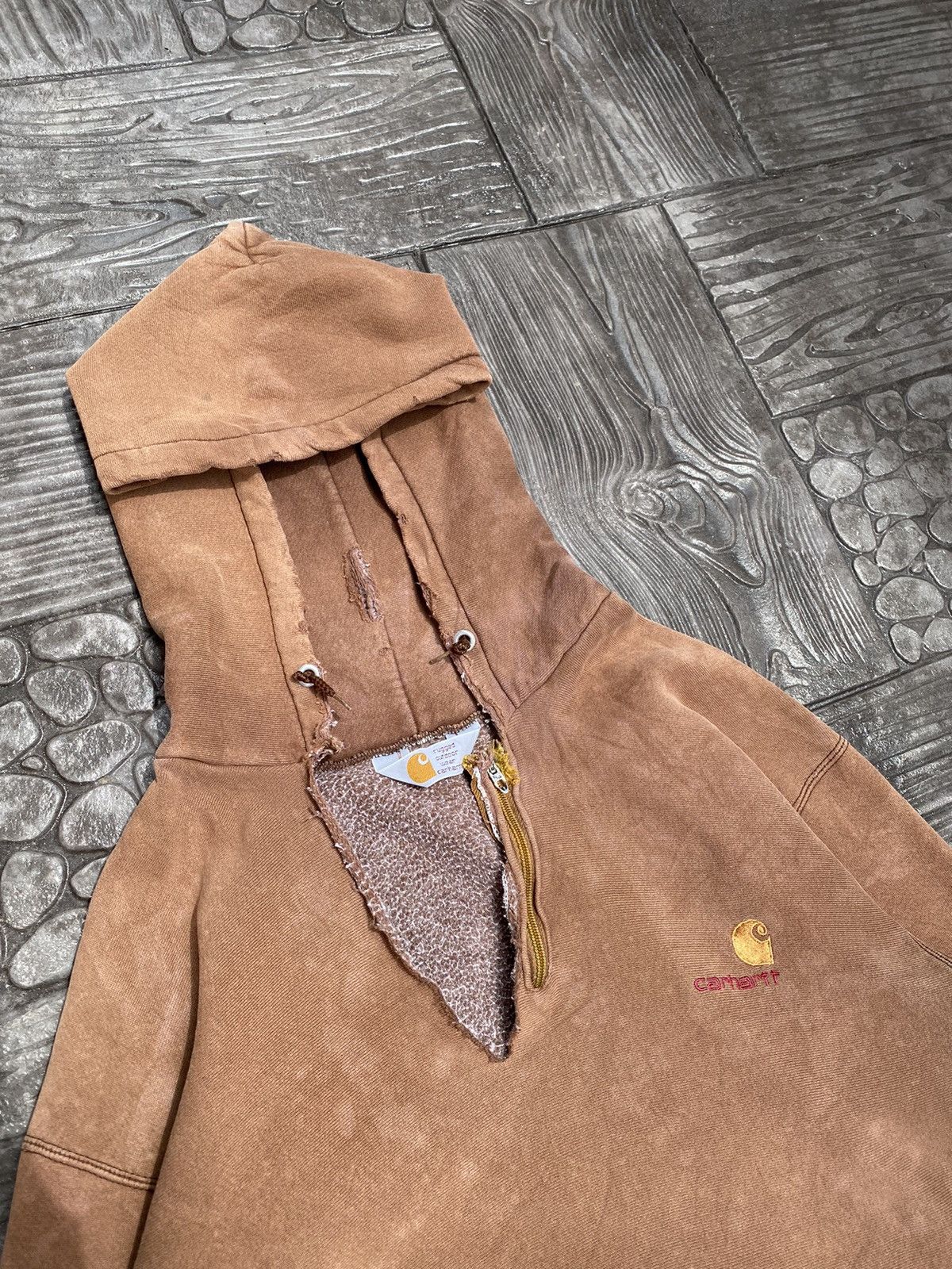 Carhartt × Vintage Distressed 80s~90s CARHARTT Reverse Weave Talon USA Zipper Size US L / EU 52-54 / 3 - 2 Thumbnail