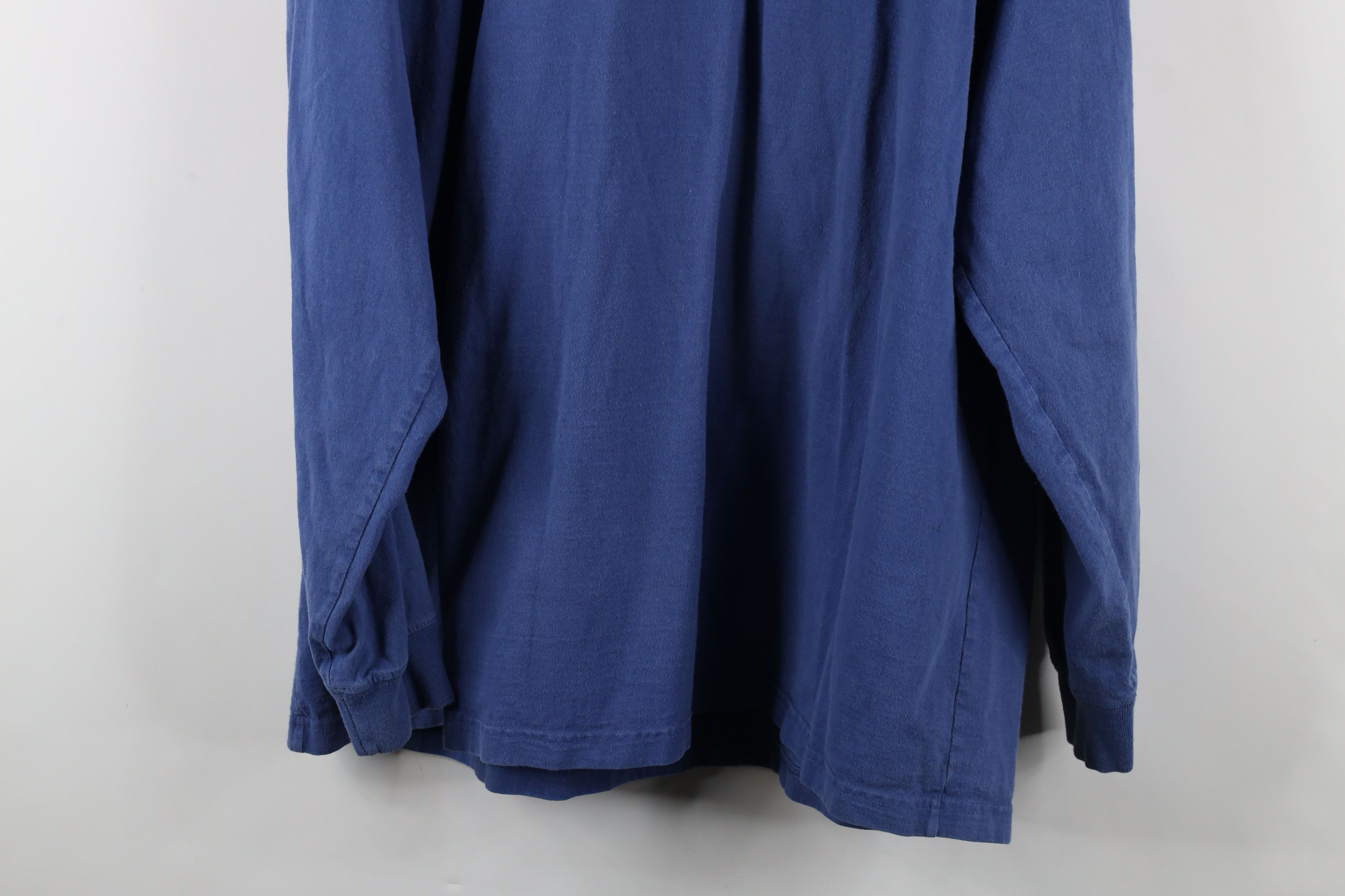 Carhartt × Vintage Vintage Carhartt Heavyweight Long Sleeve Henley T-Shirt Blue Size US XXL / EU 58 / 5 - 15 Thumbnail