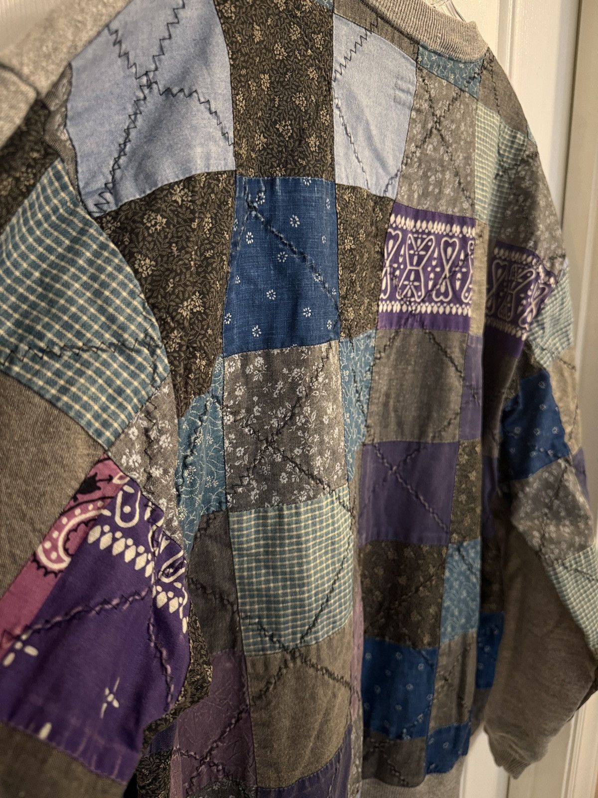 Kapital Kapital Quilted Patchwork 2tone Big Sweatshirt Size US S / EU 44-46 / 1 - 3 Thumbnail