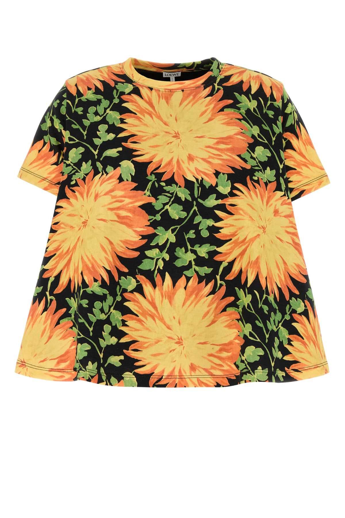 Loewe Printed Cotton Blend T-Shi Size L / US 10 / IT 46 - 1 Thumbnail