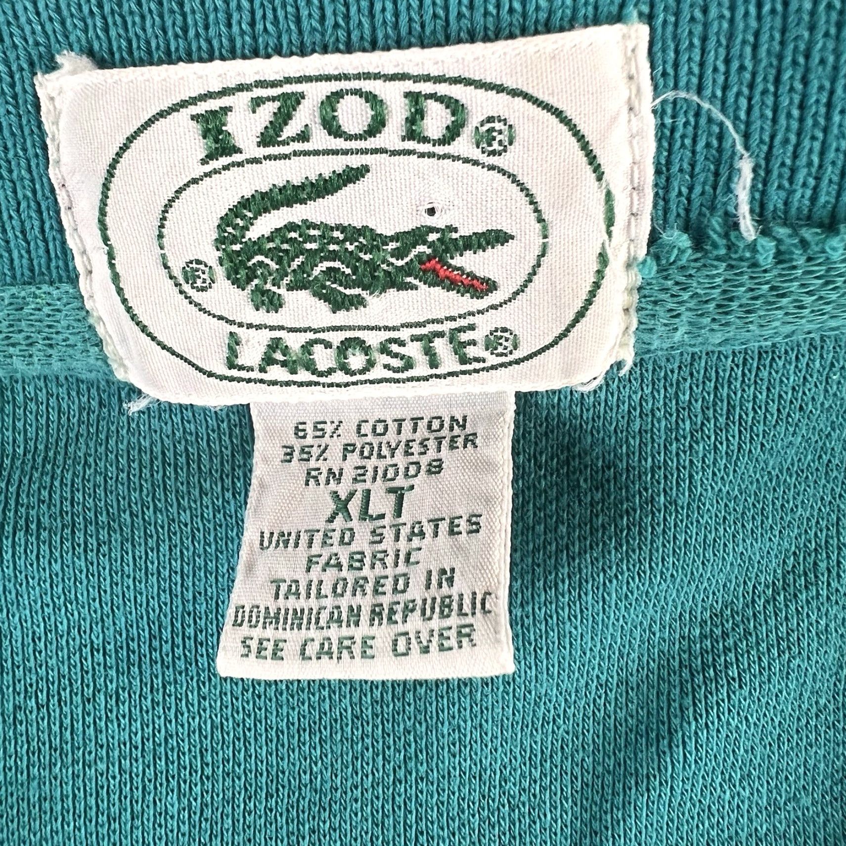 Lacoste VINTAGE Lacoste Polo Shirt Men XLT Green Golf Athletic Izod Lacoste collaboration Size US XL / EU 56 / 4 - 5 Thumbnail