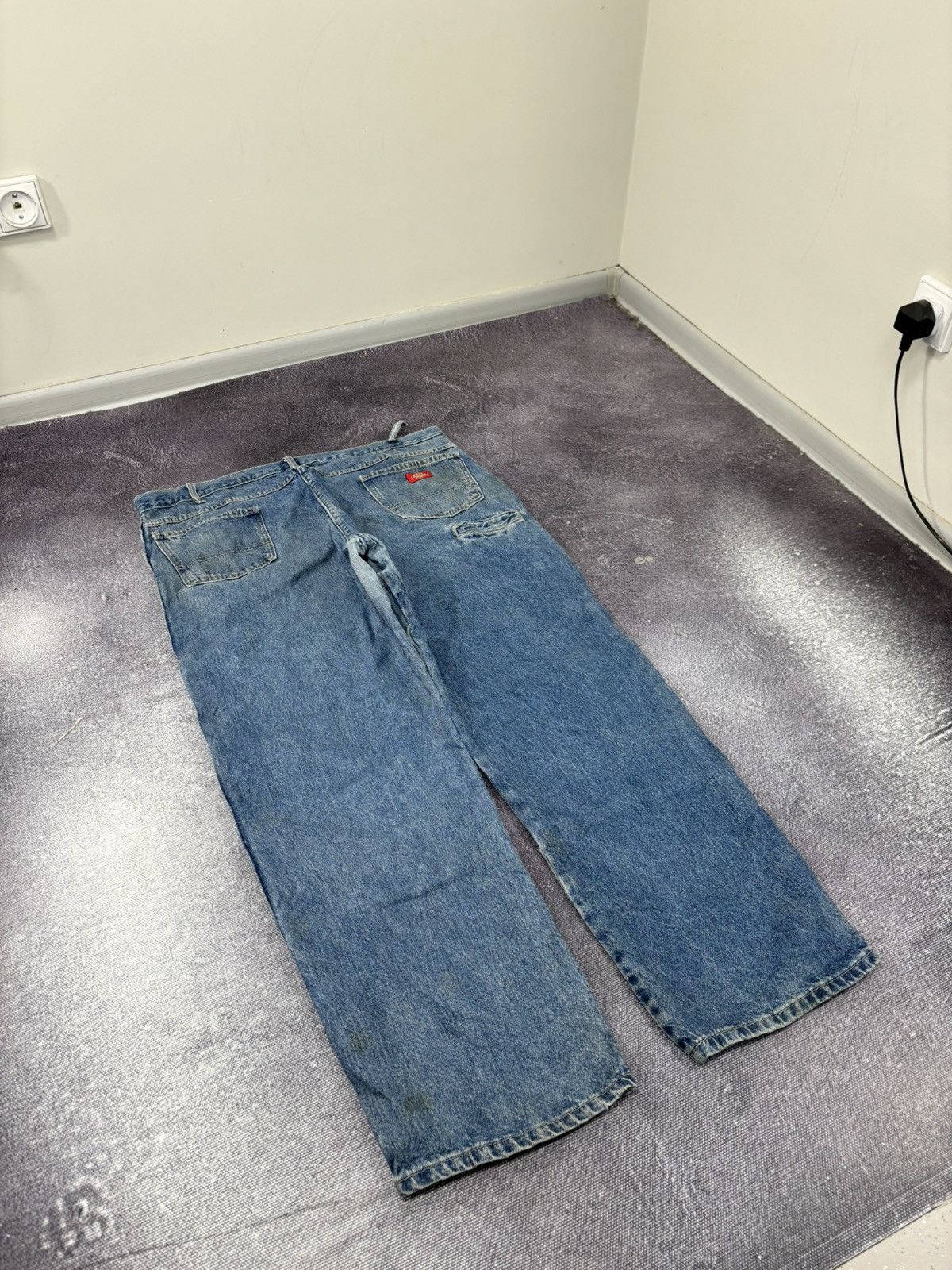 Dickies Vintage Dickies Double Knee Work Blue Denim Baggy Jeans Size US 42 / EU 58 - 3 Thumbnail