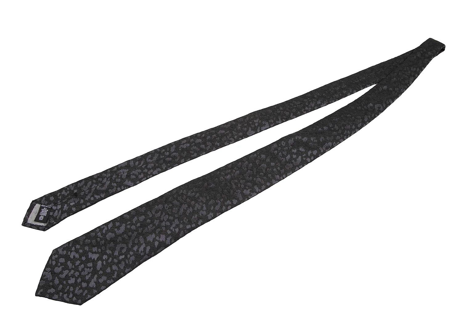 Armani Collezioni Camouflage Jacquard Tie in Brown and Navy Size ONE SIZE - 2 Thumbnail