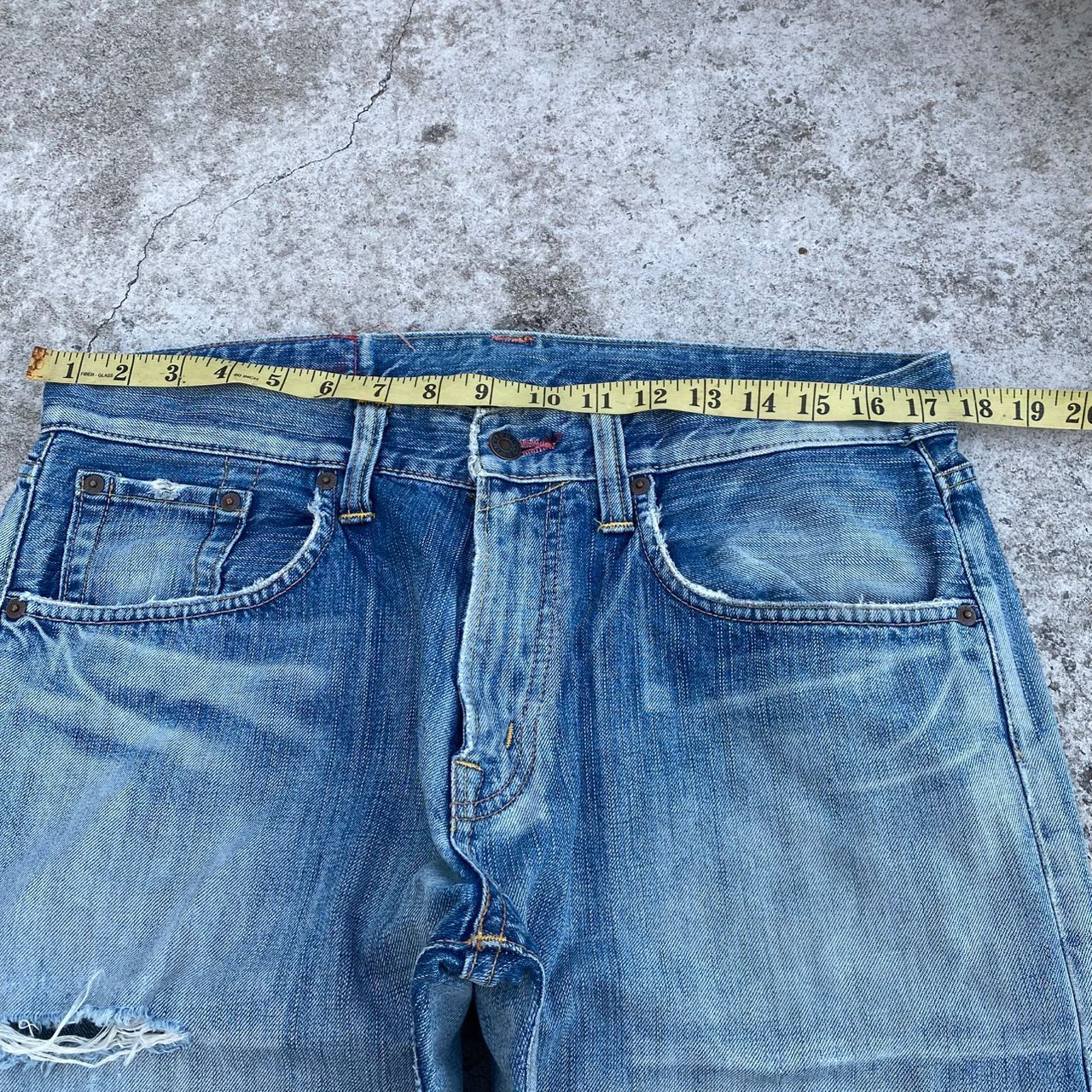 Edwin Vintage Edwin 504 Distressed Denim Kurt Cobain Style Size US 34 / EU 50 - 8 Thumbnail