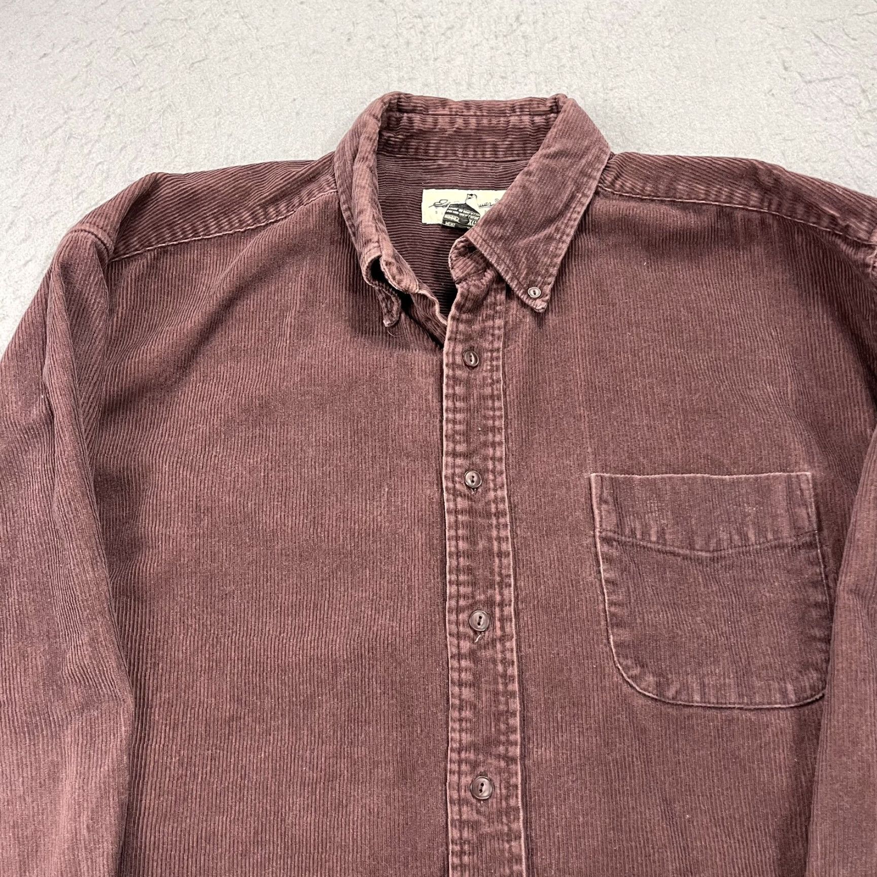 Eddie Bauer VINTAGE Eddie Bauer Shirt Mens XL Red Corduroy Heavy Cotton Casual 90s Size US XL / EU 56 / 4 - 2 Thumbnail