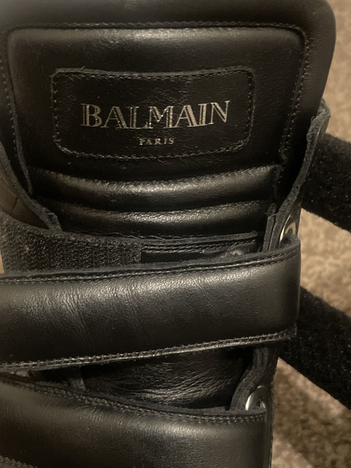 Balmain BALMAIN 2010s High Top Leather Zip Sneakers Decarnin Size US 9 / EU 42 - 6 Thumbnail