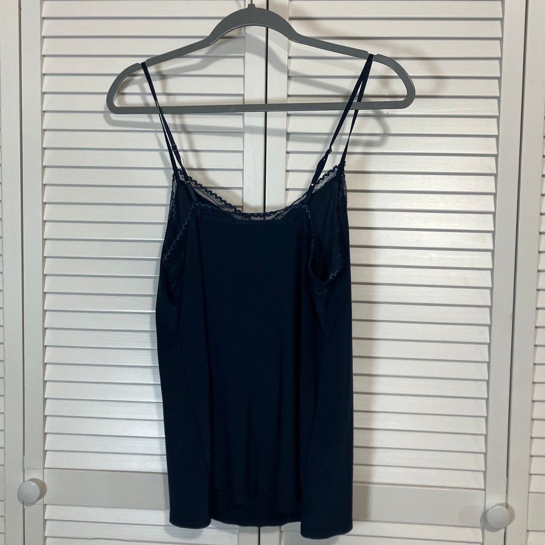 George George Sleepwear Dark Navy Blue A-line Mini Nightgown L Size ONE SIZE - 2 Thumbnail