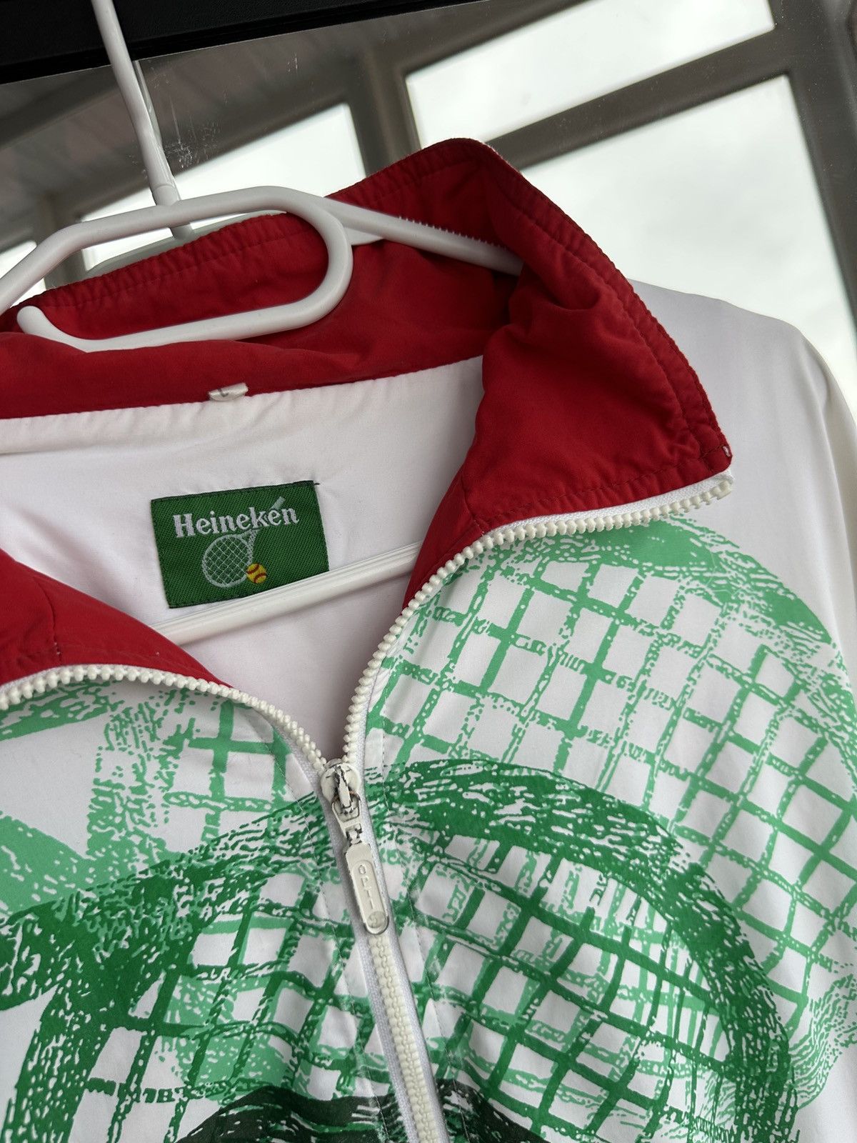 Heineken Vintage Heineken Tennis Windbreaker Limited Jacket 1990s Size US L / EU 52-54 / 3 - 9 Thumbnail
