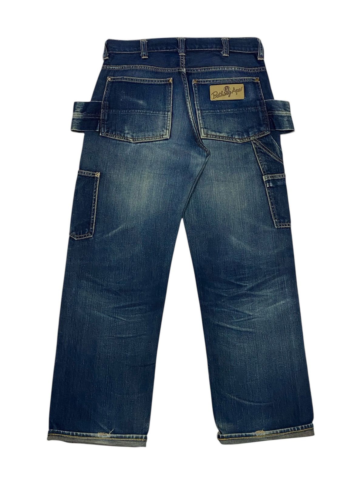 Bape Vintage A Bathing Ape Busyworks Double Knee Denim Size US 28 / EU 44 - 2 Thumbnail