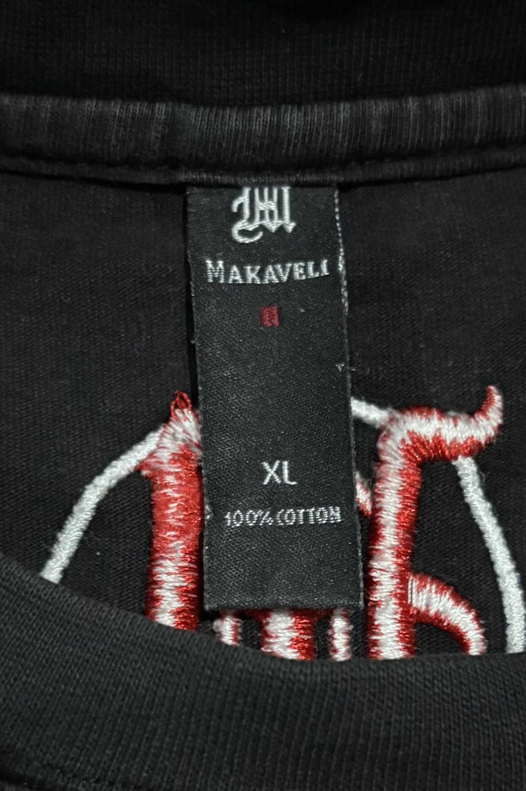 Designer × Makaveli × Rap Tees Makaveli Big Logo Long Sleeve T-Shirt Size US XL / EU 56 / 4 - 5 Thumbnail
