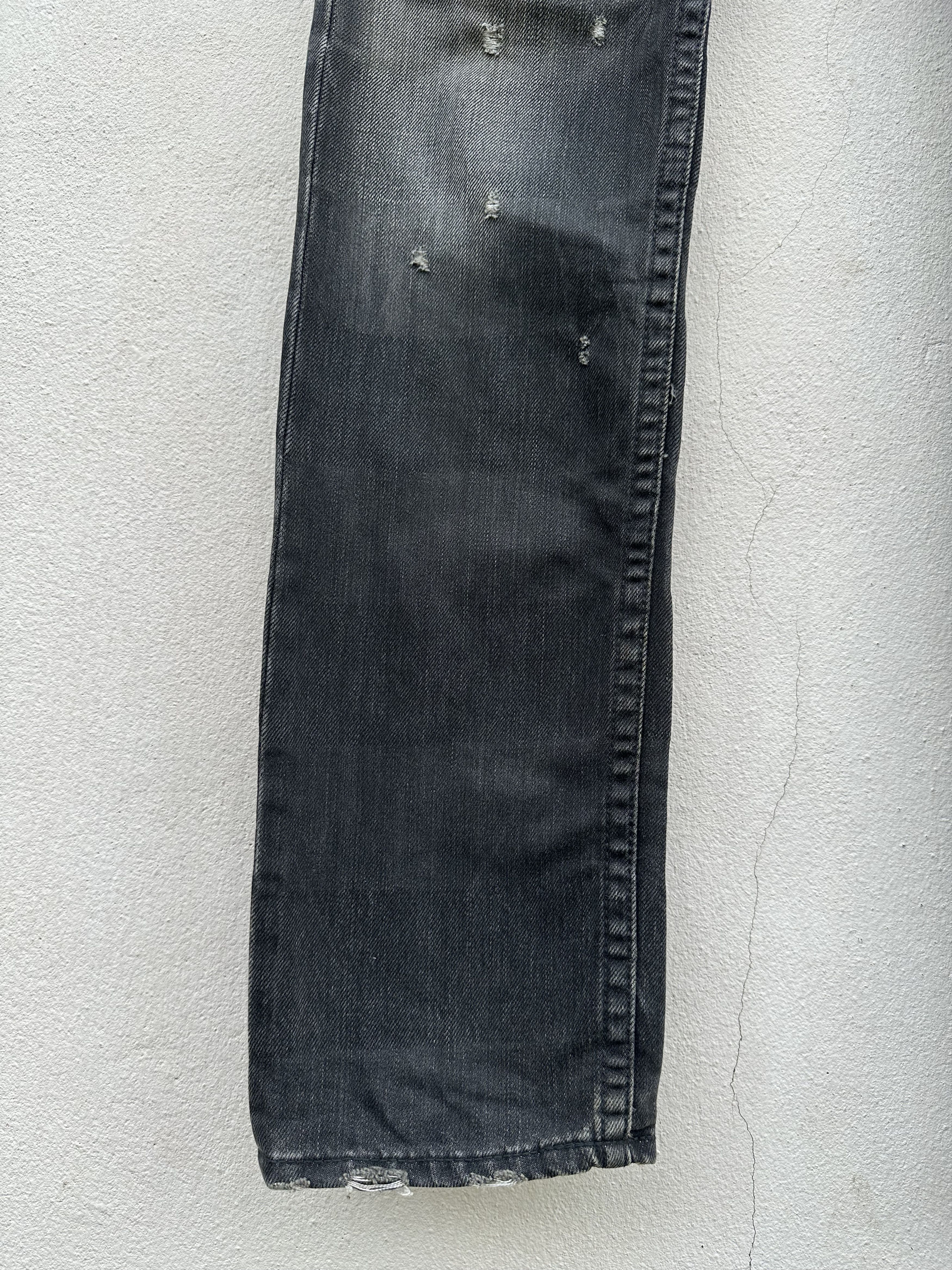 Yasuyuki Ishii Vintage Japanese Brand Troiso Distressed Flare Denim Jeans Size US 32 / EU 48 - 9 Thumbnail
