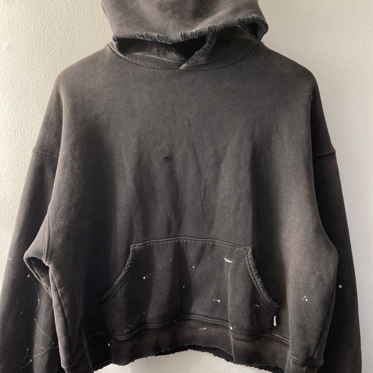 Akimbo Club Akimbo Watch Peeker Distressed hoodie Sun Faded Black Size US S / EU 44-46 / 1 - 2 Thumbnail
