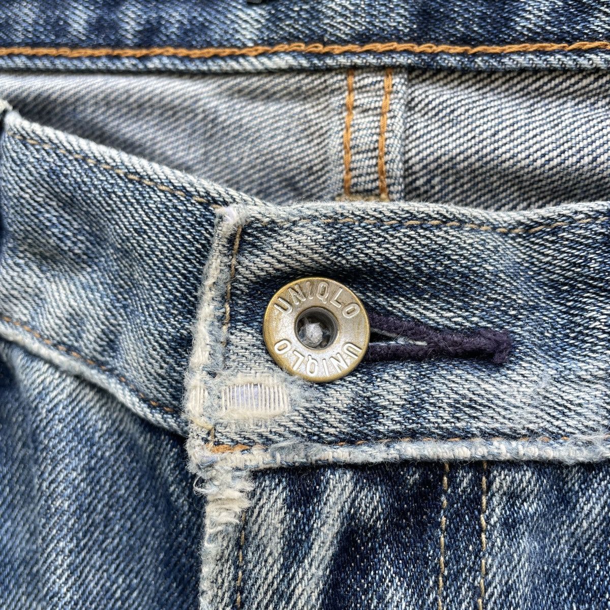 Japanese Brand Vintage Japanese Brand Faded Denim Jeans Pants W32x29 Size US 32 / EU 48 - 6 Thumbnail