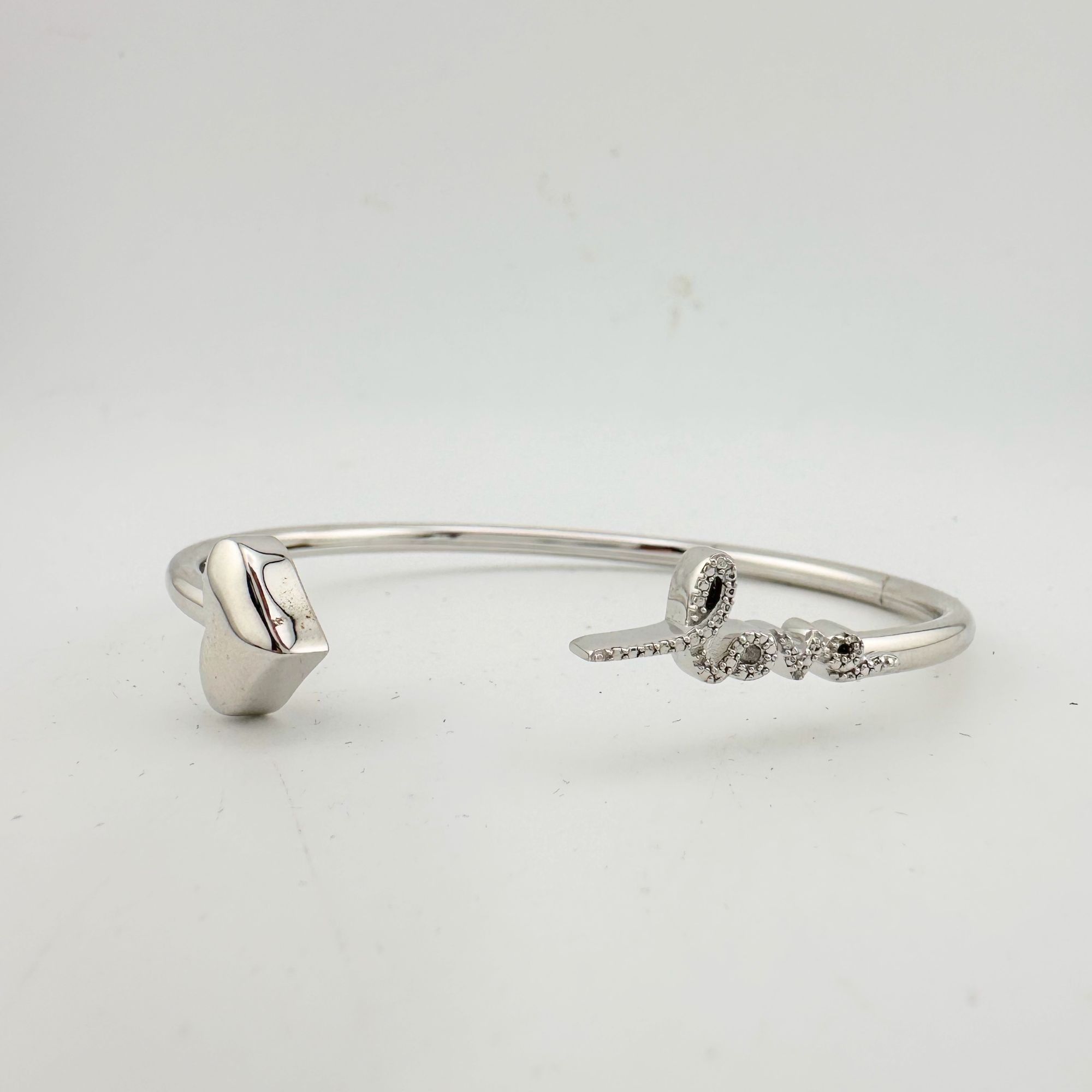 Other Sterling Silver "LOVE" Cuff Bracelet Size ONE SIZE - 2 Thumbnail