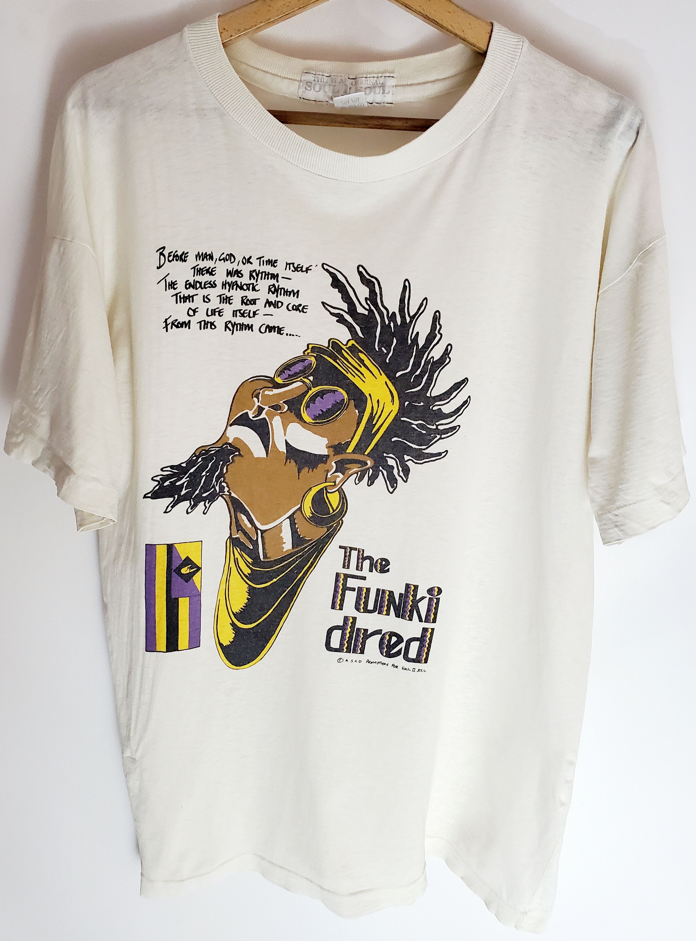 Band Tees × Rap Tees × Vintage Vintage 80s SOUL II SOUL Hypnotic Rhythm Vtg Tee size L Size US L / EU 52-54 / 3 - 1 Thumbnail