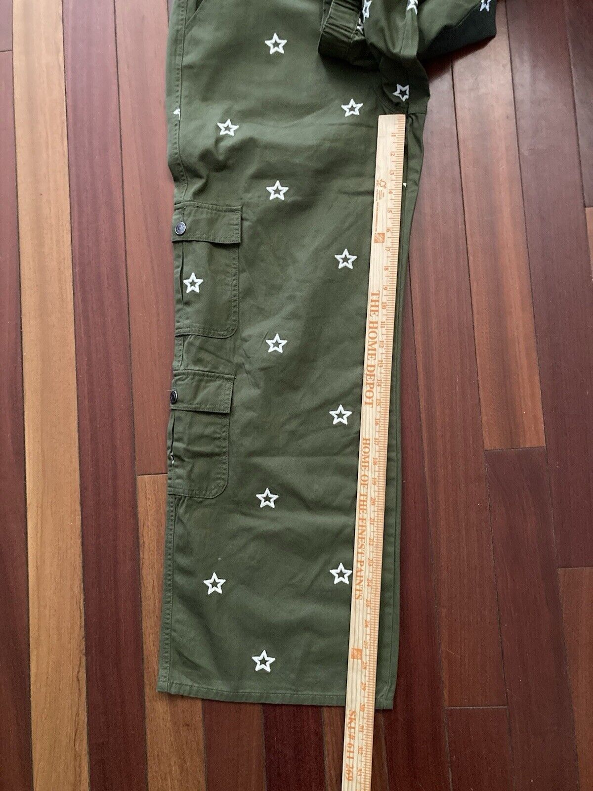 Designer × Forever 21 Forever 21 Y2K Star Womens Mid Rise Straight Cargo Pant XL Size 38" / US 16 / IT 52 - 6 Thumbnail