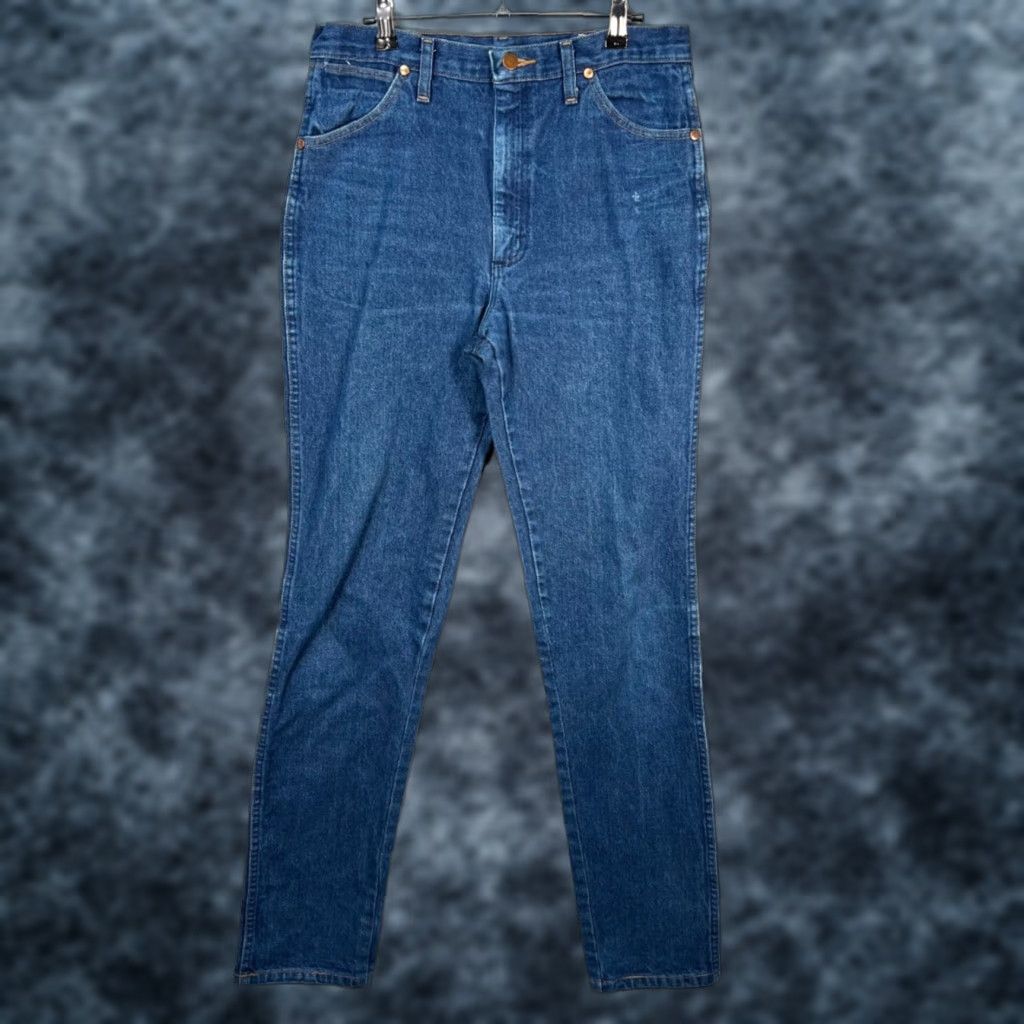 Wrangler Wrangler Jeans Slim Straight Denim 32 x 36 Mens Blue Regular 5-Pocket Design Denim Jeans Vintage No Size US 32 / EU 48 - 1 Thumbnail