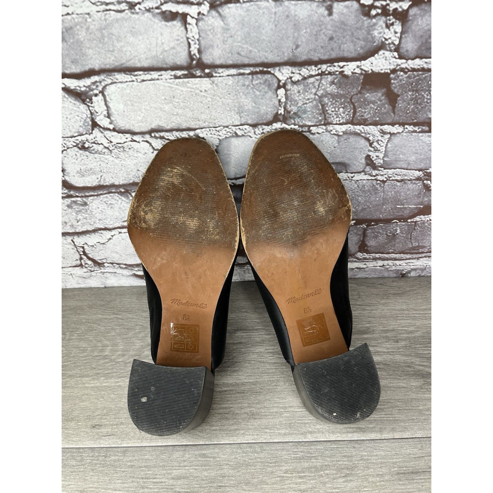 Madewell Madewell Black Leather THE HARPER Mules Slip On Clogs Heels Size US 8.5 / IT 38.5 - 11 Thumbnail