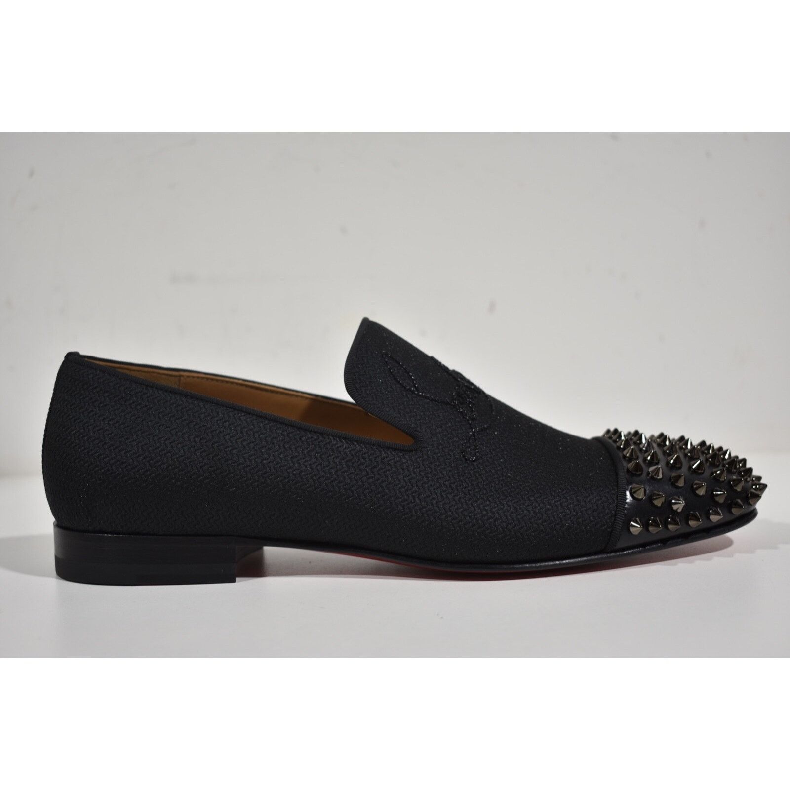 Christian Louboutin Christian Louboutin Black Spike Oxford Dress Loafer 42.5 9.5 Size US 9.5 / EU 42-43 - 2 Thumbnail