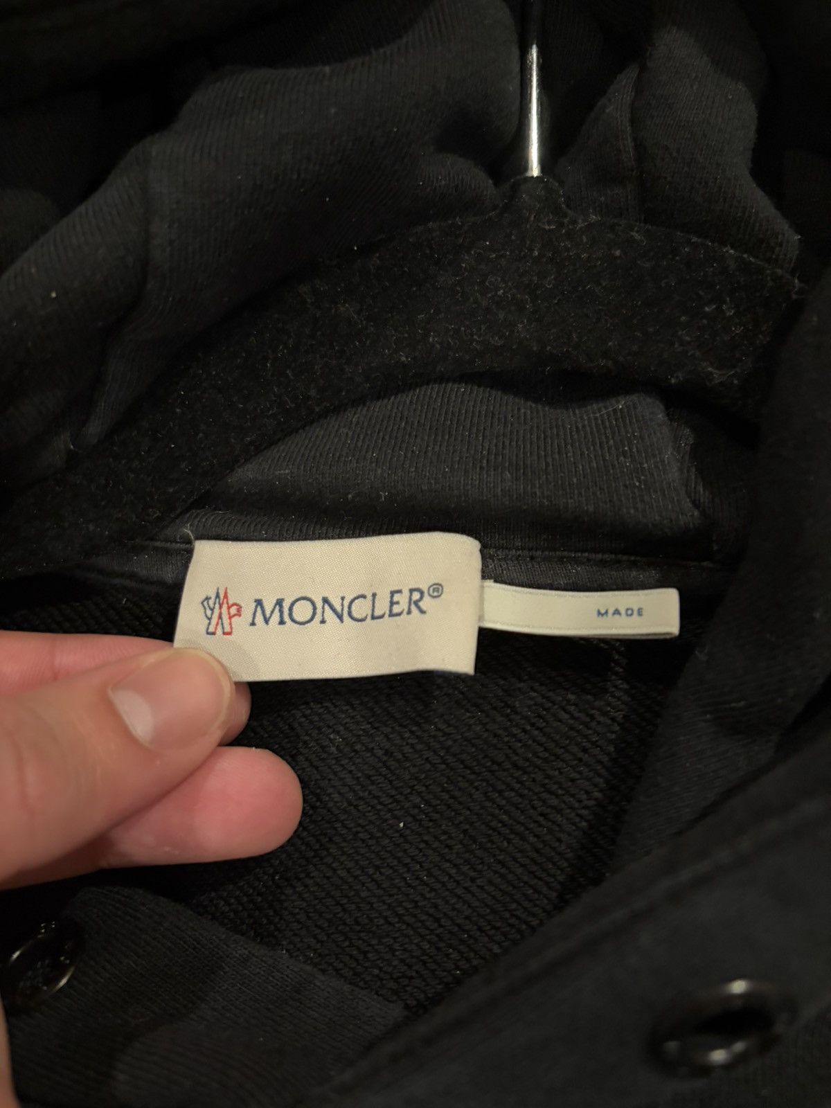 Moncler Moncler Logo Hoodie Black Authentic Size US XL / EU 56 / 4 - 6 Thumbnail
