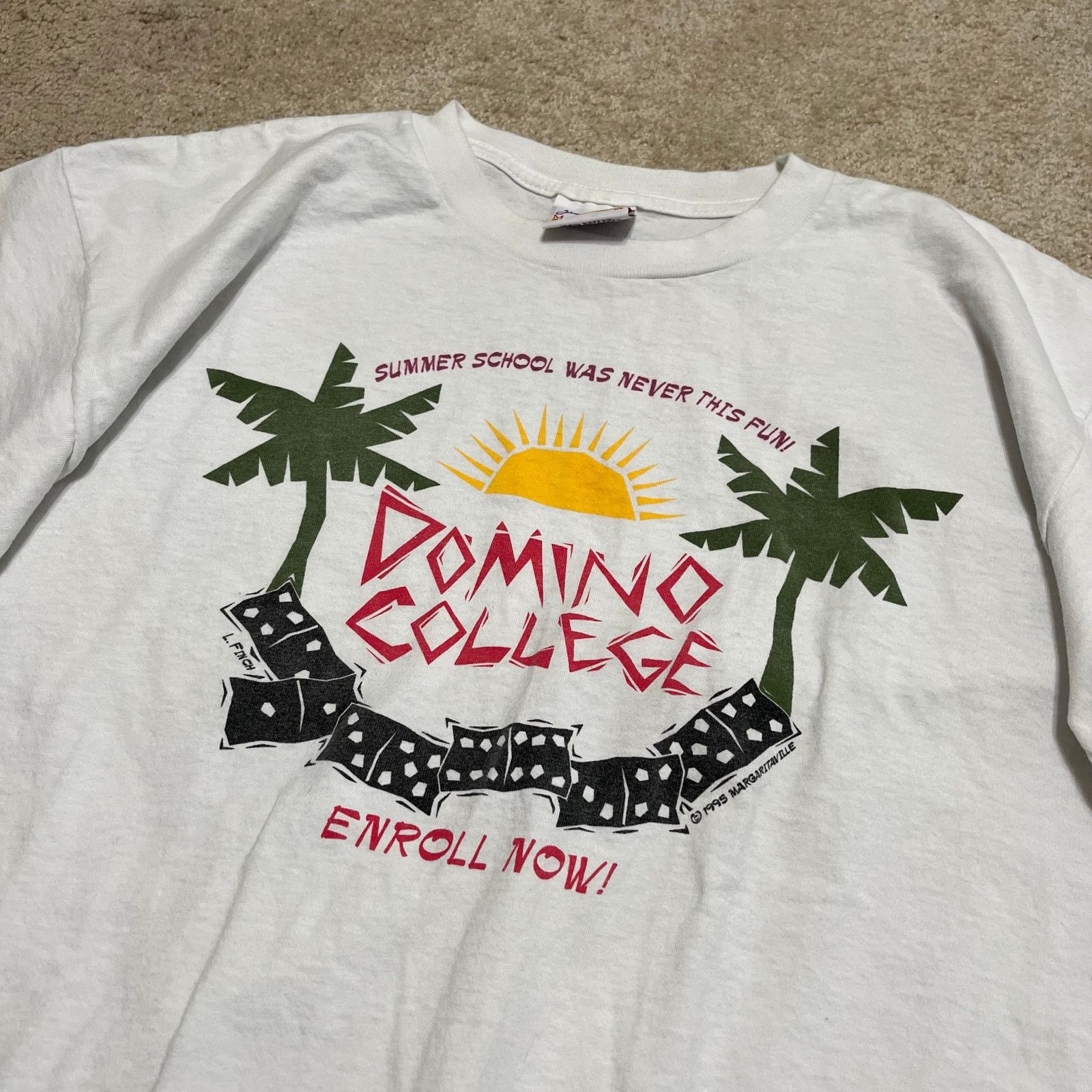 Other Vintage 1995 Jimmy Buffett “Domino College” Tour T-Shirt XL Size US XL / EU 56 / 4 - 3 Thumbnail