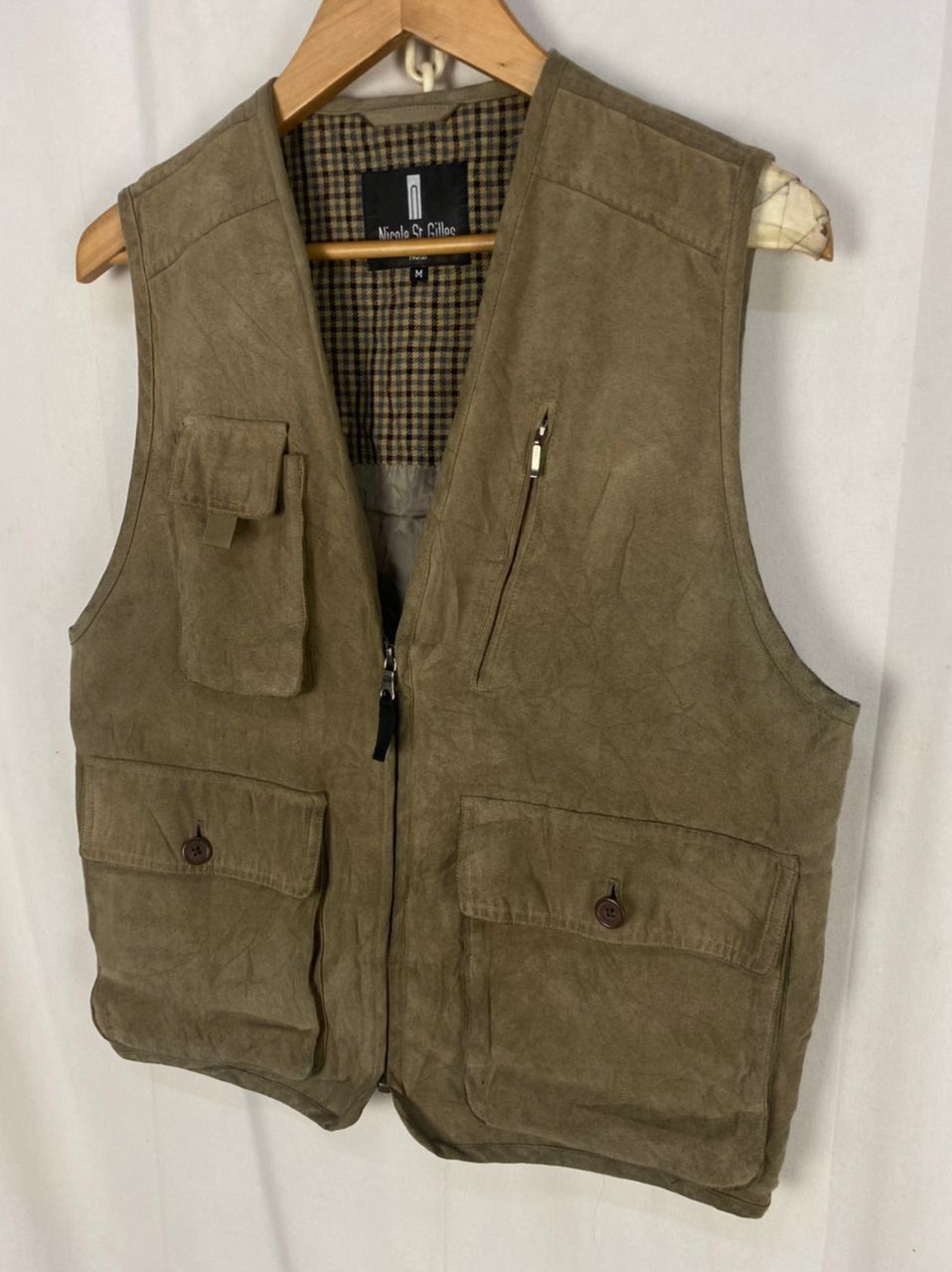 Nicole st gilles zipper vest