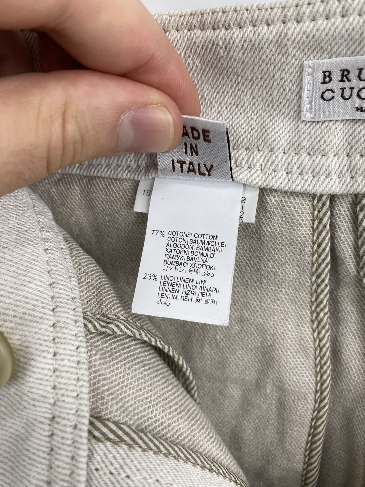 Brunello Cucinelli 🇮🇹 Brunello Cucinelli Linen 23% Pants Rare Retro Size 28" / US 6 / IT 42 - 5 Thumbnail