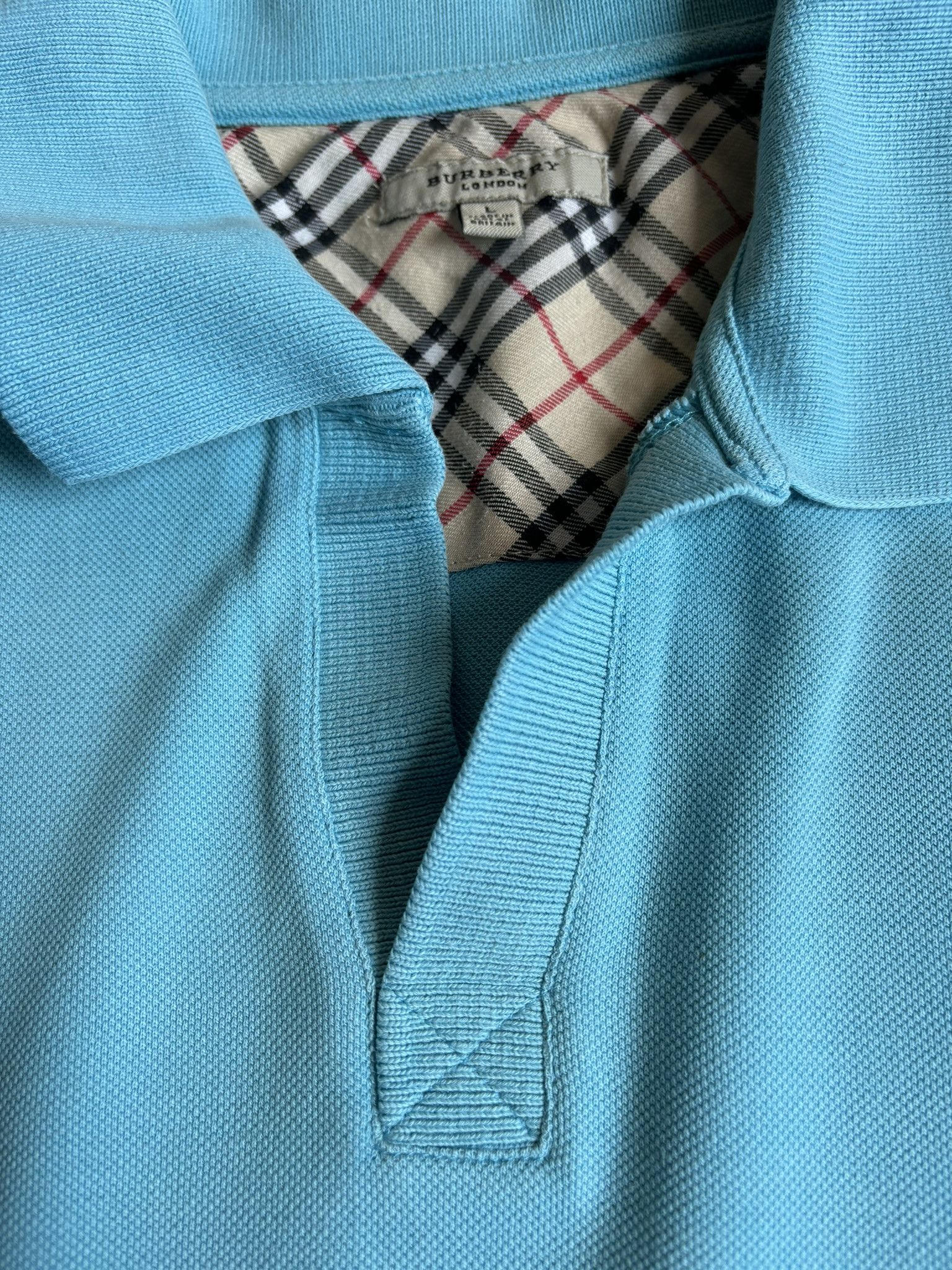 Burberry Burberry Blue Polo Size L Size US L / EU 52-54 / 3 - 14 Thumbnail