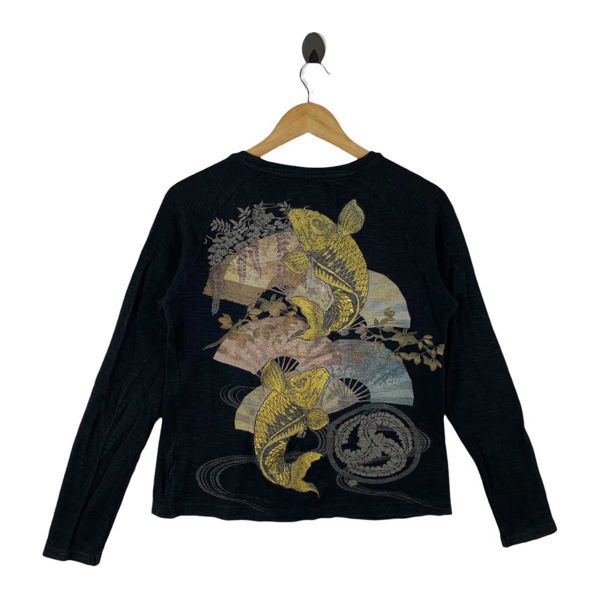 Other Miyui Wagara Japanese Koi Fish Embroidered Raglan Shirt Size US S / EU 44-46 / 1 - 1 Thumbnail