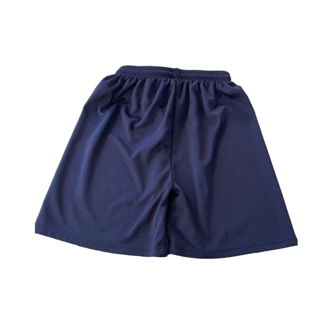 Vintage VINTAGE Flynn O'Hara Men's Navy Blue Athletic Shorts Pull On Elastic Drawstring Short, Small, Regular, Blue, Athletic, Men Size US 29 - 3 Thumbnail
