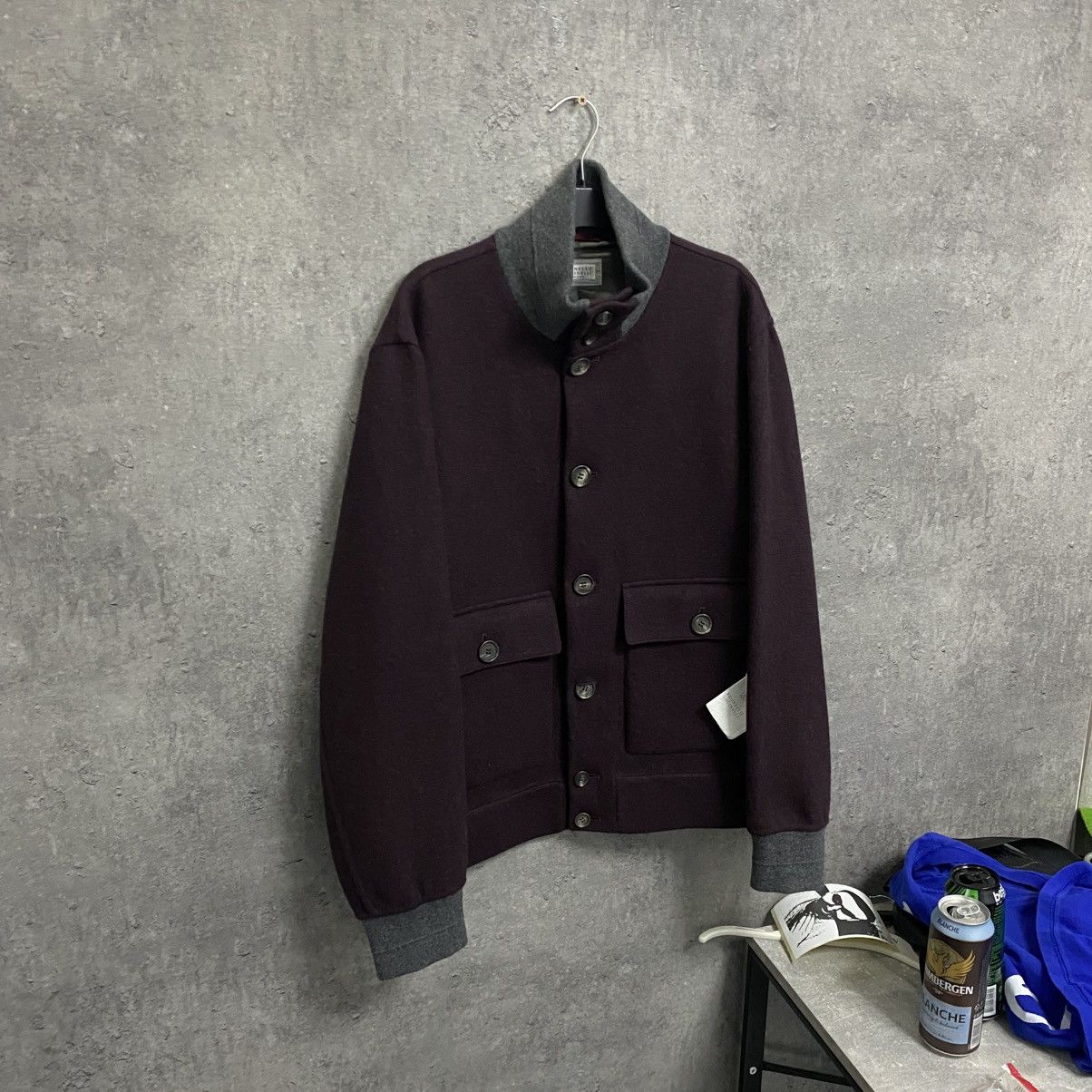 Brunello Cucinelli Brunello Cucunelli Wool Cardigan Bomber Jacket Cashmere NEW Size US M / EU 48-50 / 2 - 3 Thumbnail
