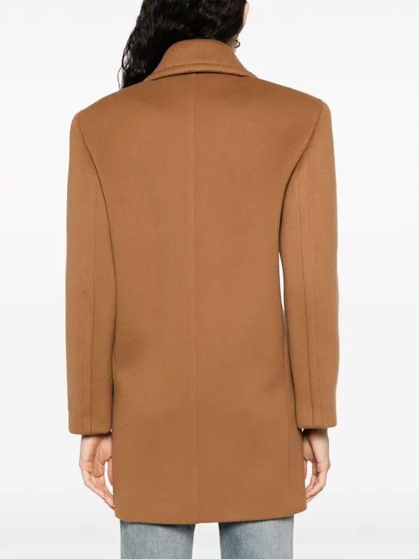 Saint Laurent Paris o1bcso1str1225 Manteau Double Ouvrable Azelan in Brown Size XS / US 0-2 / IT 36-38 - 3 Thumbnail