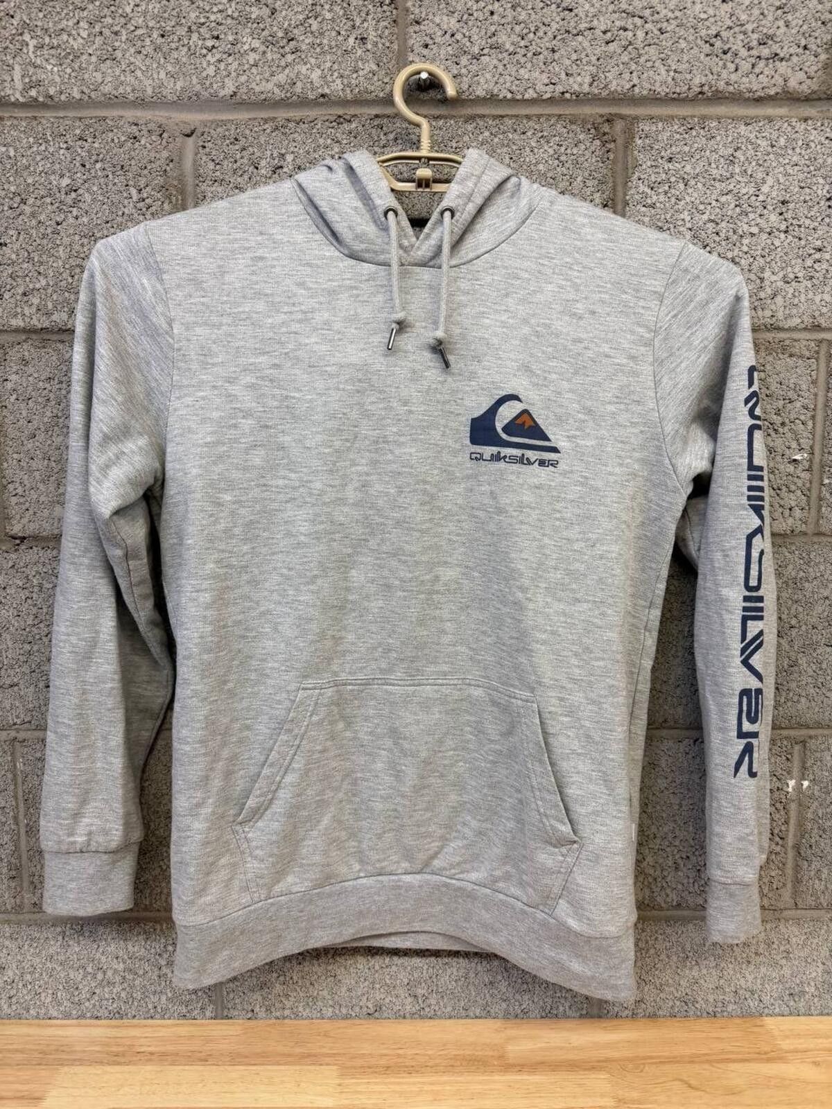 Quiksilver Y2K Quiksilver Gray Surf Hoodie Pullover Medium 2000s Size US M / EU 48-50 / 2 - 1 Thumbnail
