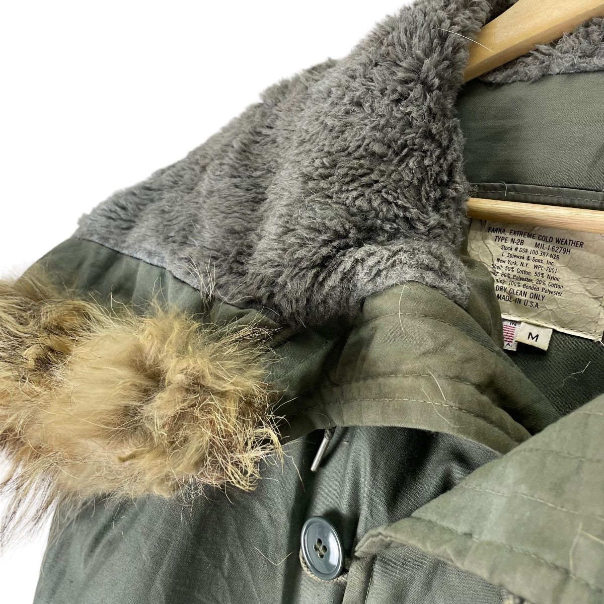 I. Spiewak And Sons ☀️I SPIEWAK & SONS TYPE N-2B FUR HOODIE BOMBER JACKET Size US M / EU 48-50 / 2 - 5 Thumbnail