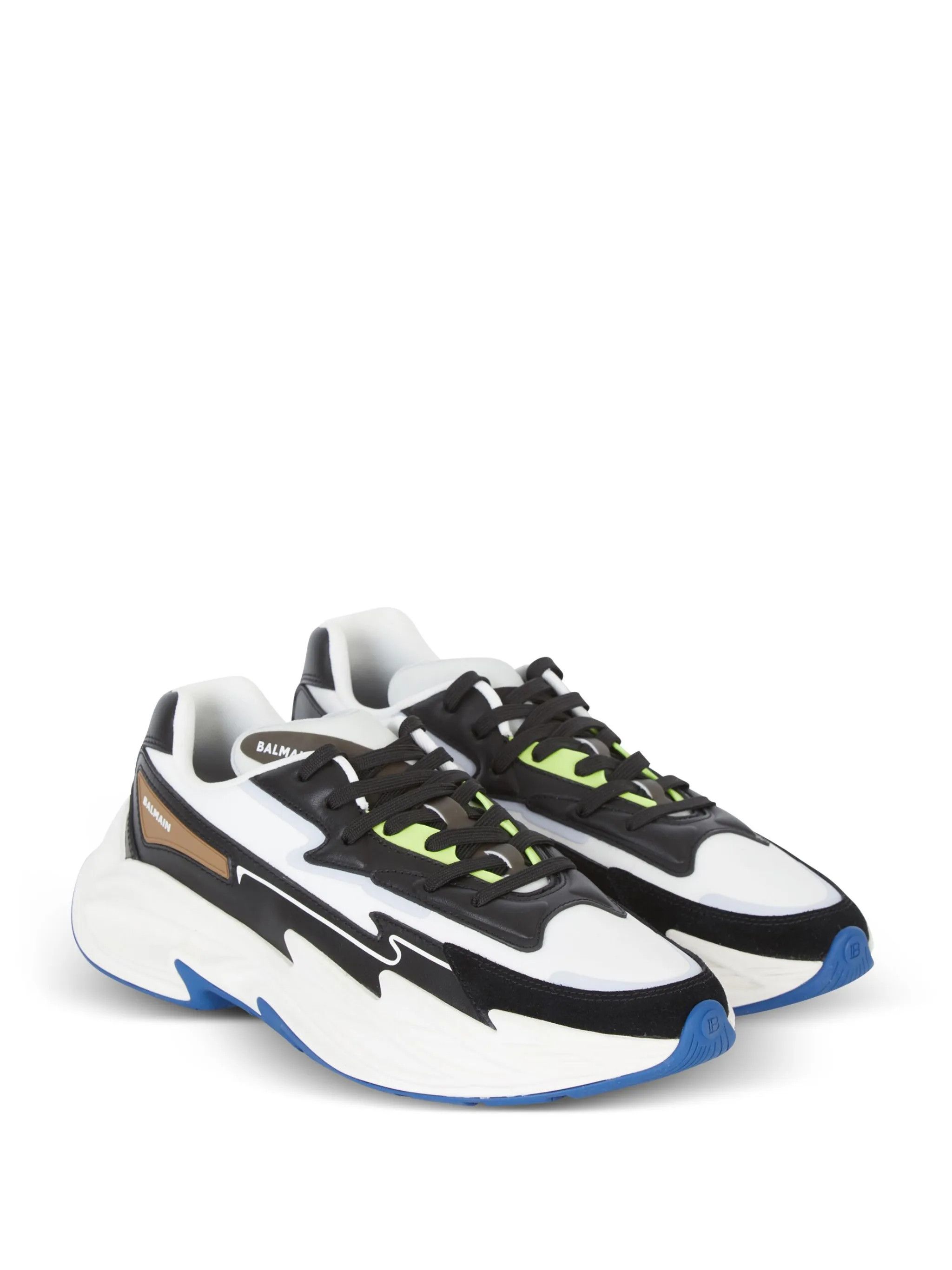 Balmain o1s1wg110325 Low-Top Sneakers in Multicolor Size US 8 / EU 41 - 2 Thumbnail