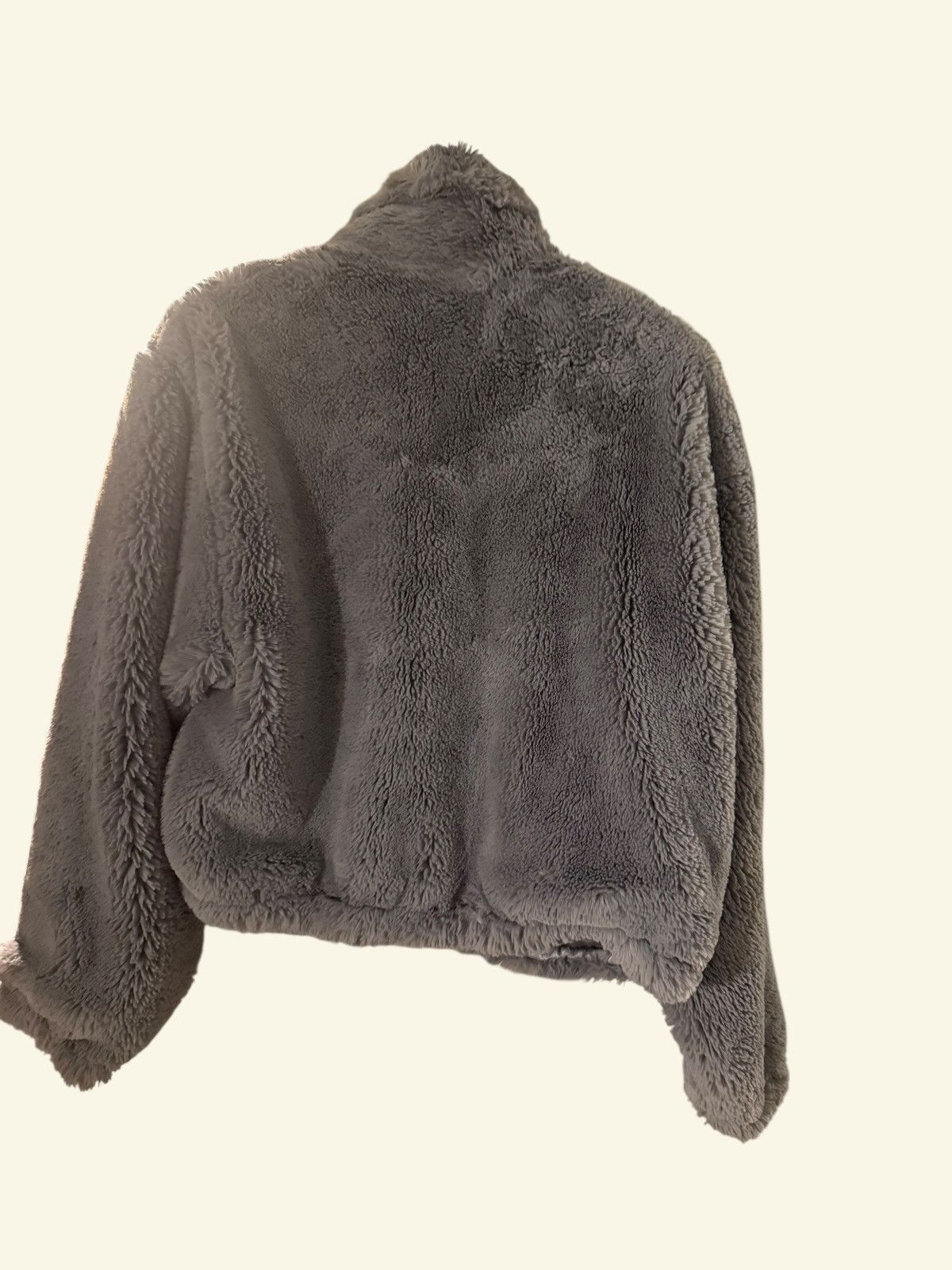 Anthropologie Elevensees Anthropologie Faux Fur Teddy Jacket Gray XS Cozy Size XS / US 0-2 / IT 36-38 - 2 Thumbnail