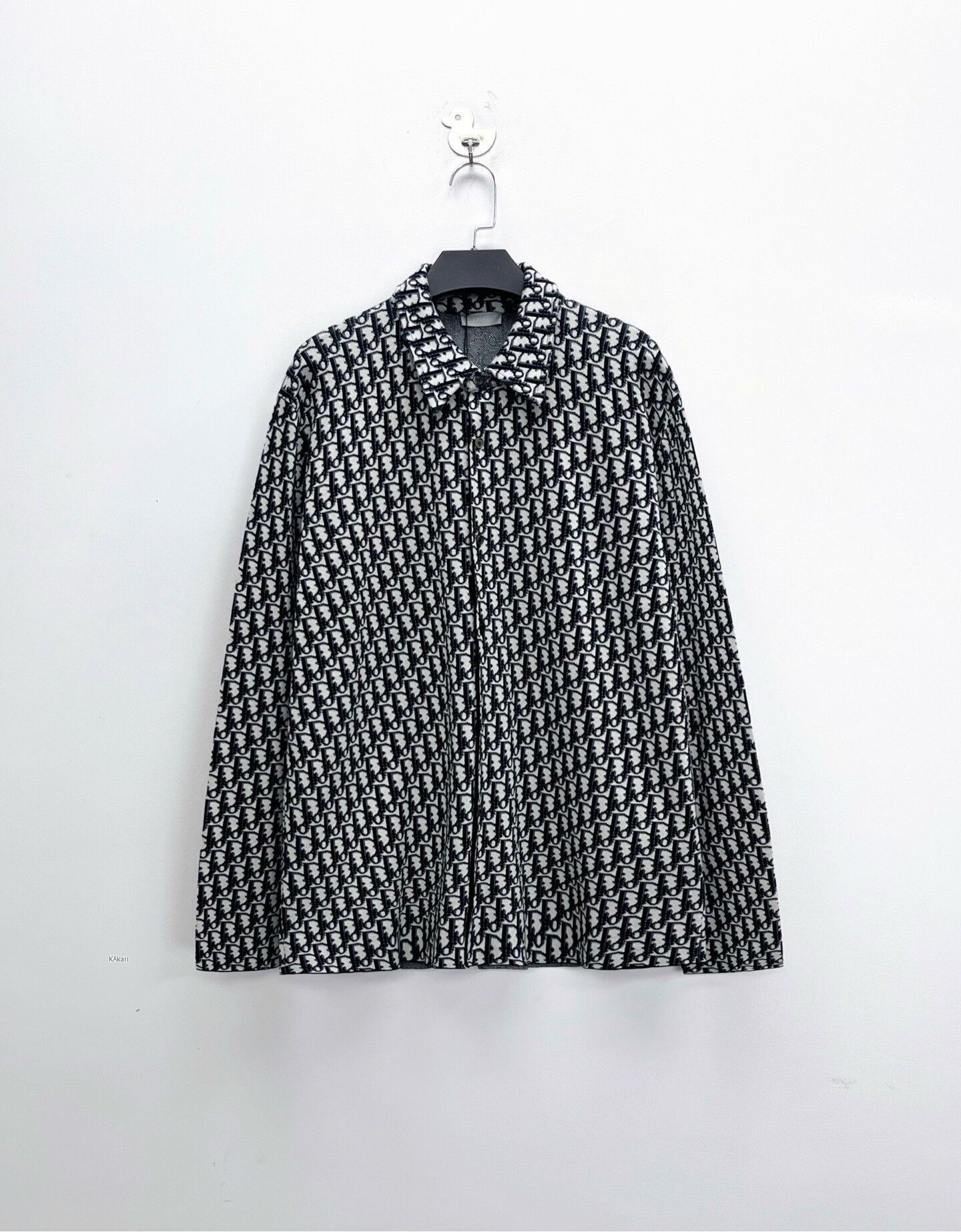 Dior Dior Monogram Print Cotton Knit Shirt Size US L / EU 52-54 / 3 - 1 Preview