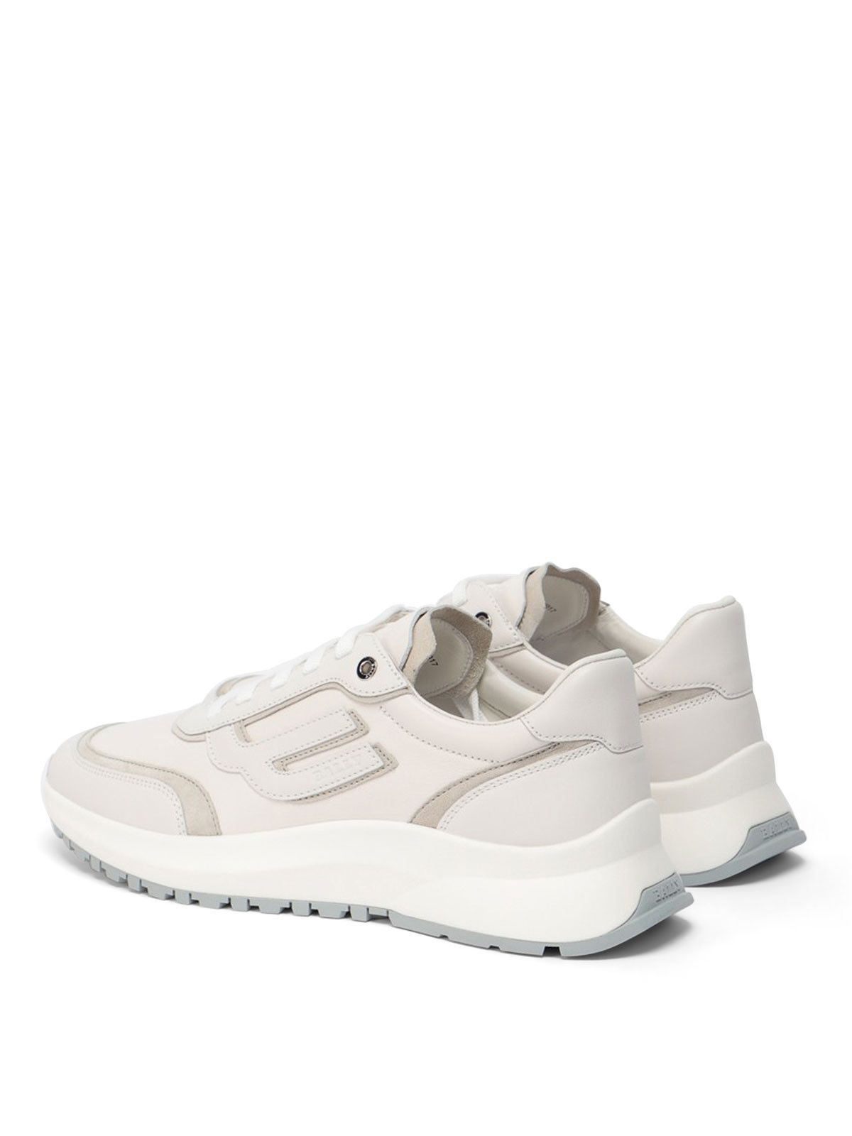 Bally o1y1224 Leather Low-Top Sneakers in White Size US 6 / EU 39 - 3 Thumbnail