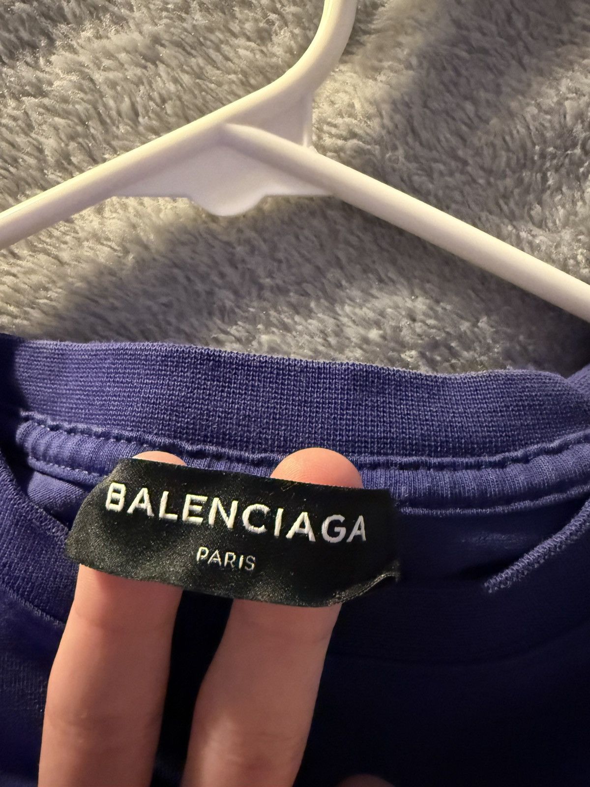 Balenciaga Blue Balenciaga 2017 Campaign Logo Tee Oversized Size US S / EU 44-46 / 1 - 3 Thumbnail
