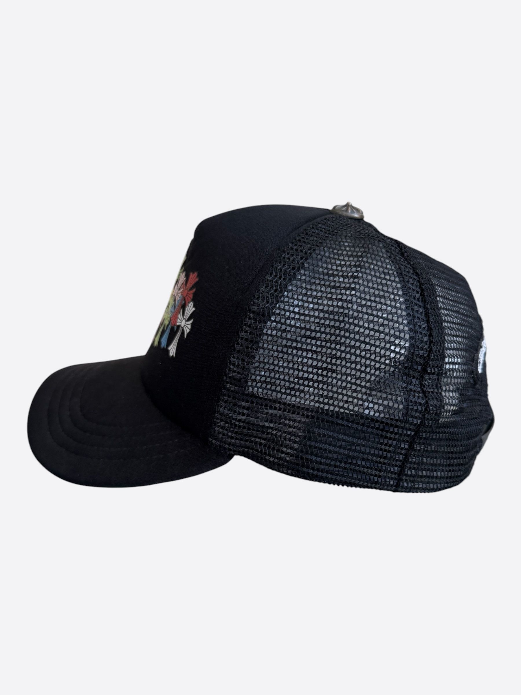 Chrome Hearts Chrome Hearts Black Multicolor Cross Trucker Hat Size ONE SIZE - 4 Thumbnail