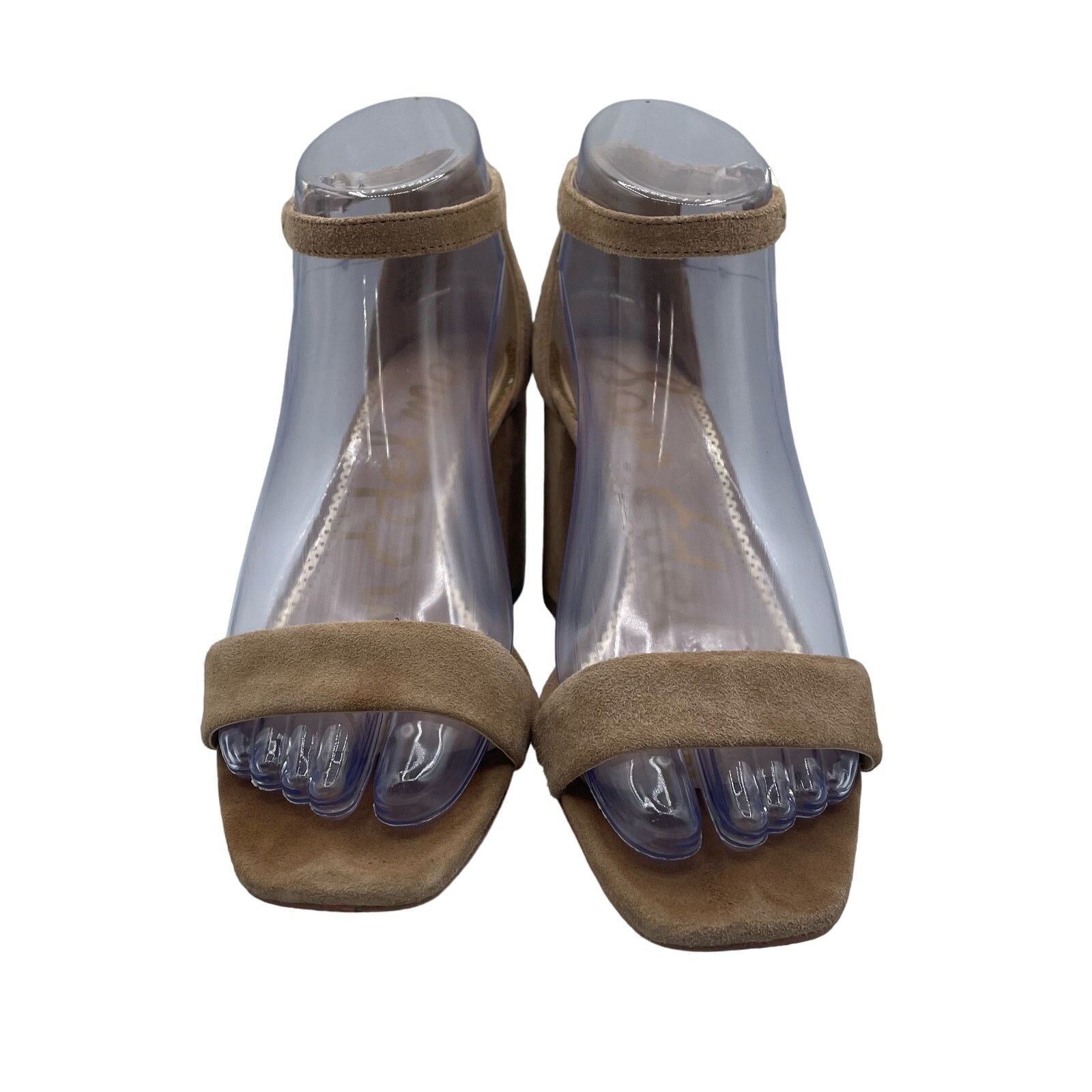 Sam Edelman Sam Edelman Daniella Heels Pumps Suede Oatmeal Beige Ankle 6 Size US 6 / IT 36 - 3 Thumbnail
