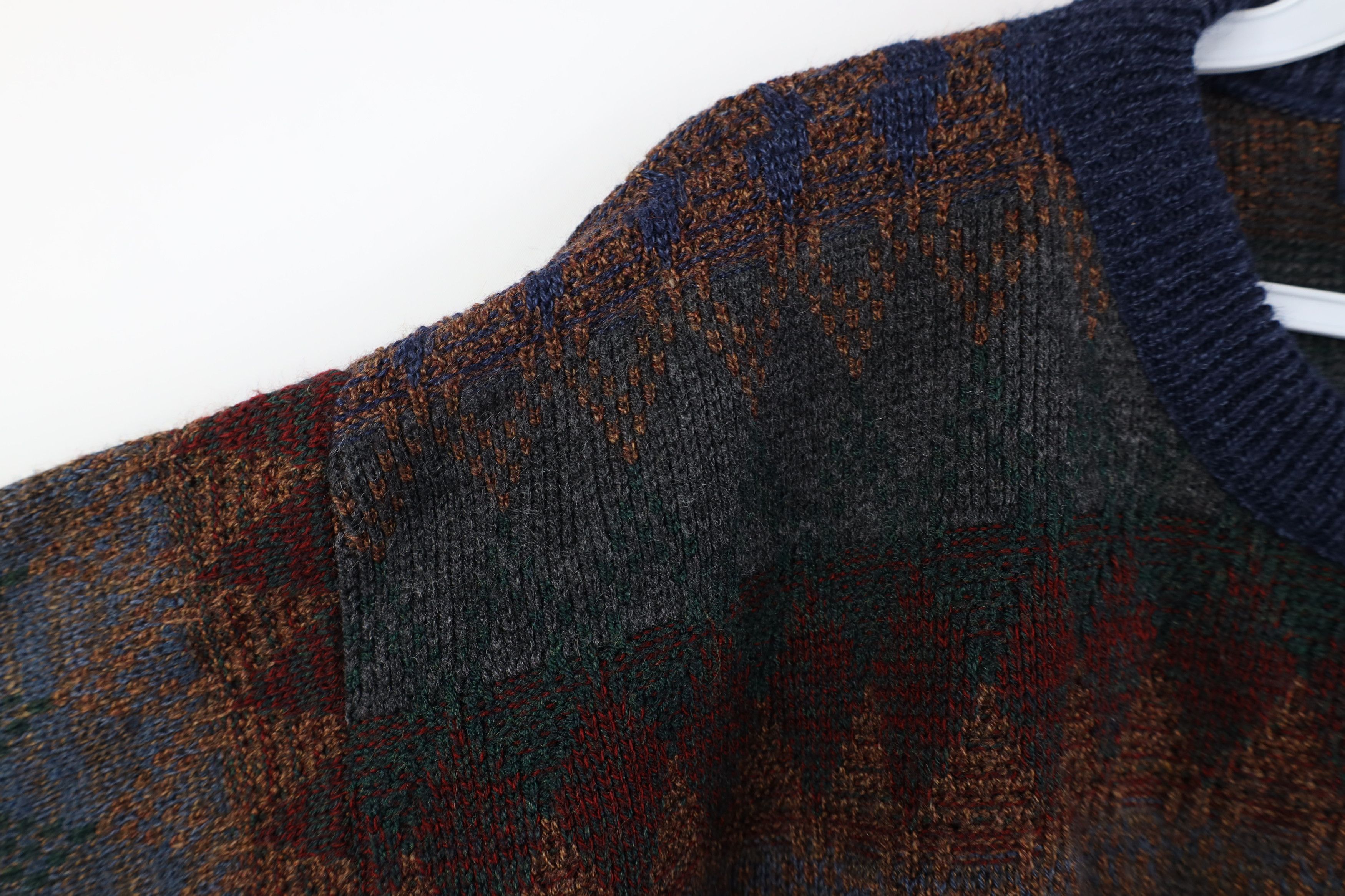 Vintage Vintage 90s Coogi Style Rainbow Diamond Knit Sweater Size US M / EU 48-50 / 2 - 5 Thumbnail
