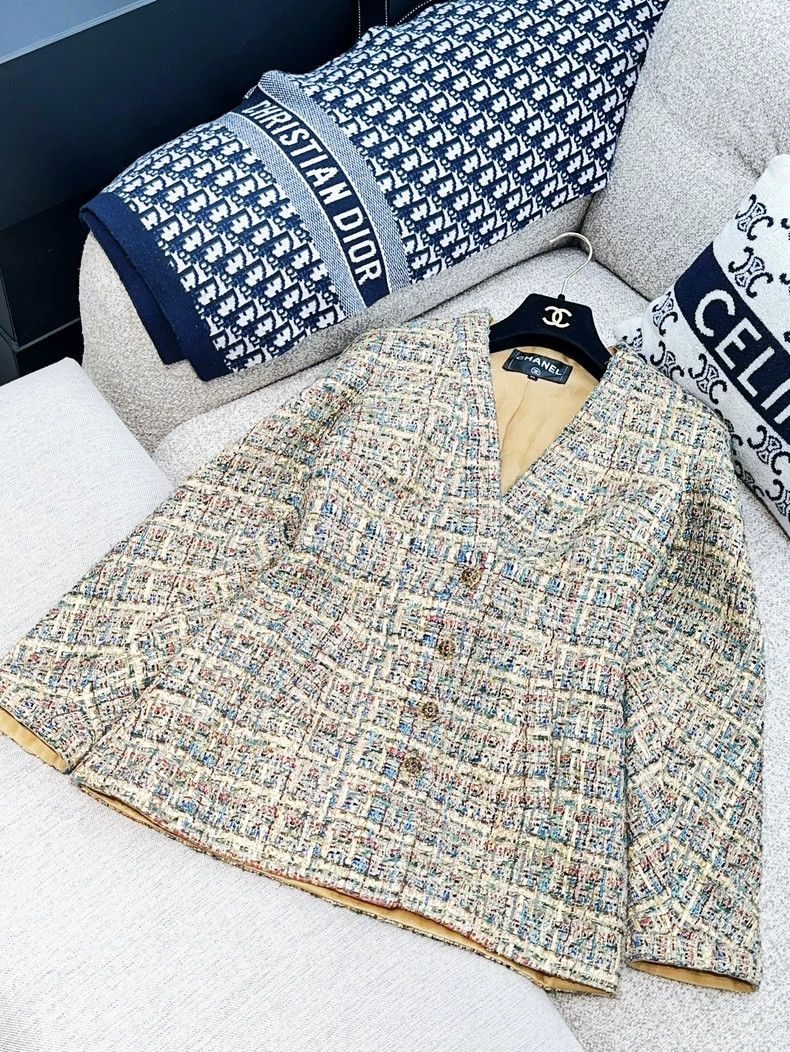 Chanel Chanel 19A Egyptian series gold tweed gold-plated glitter Size XXS / US 00 / IT 34 - 2 Thumbnail