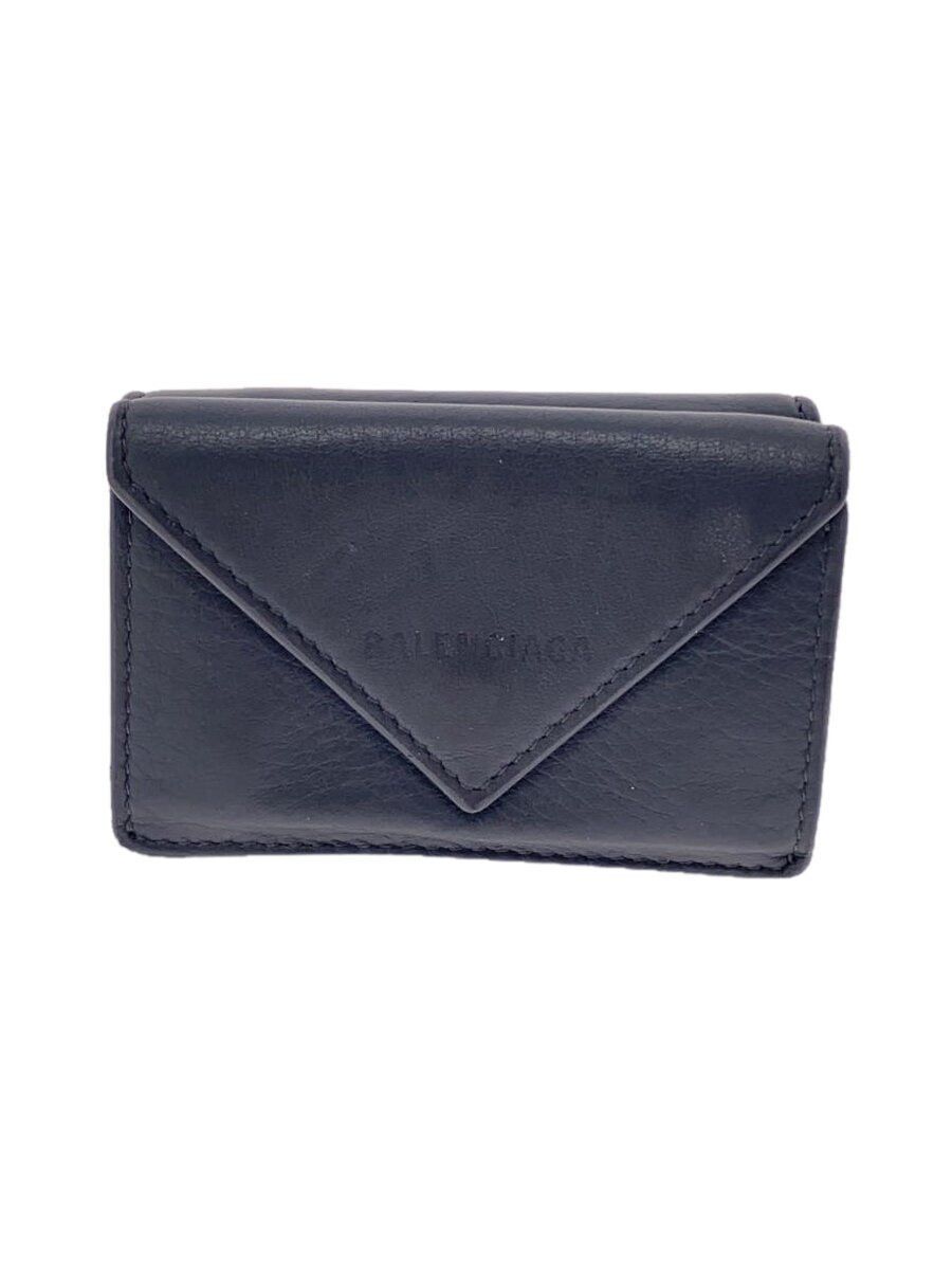 ＊BALENCIAGA PAPER ZA MINI WALLET Balenciaga Balenciaga Paper Za Mini Wallet Leather Grey Print