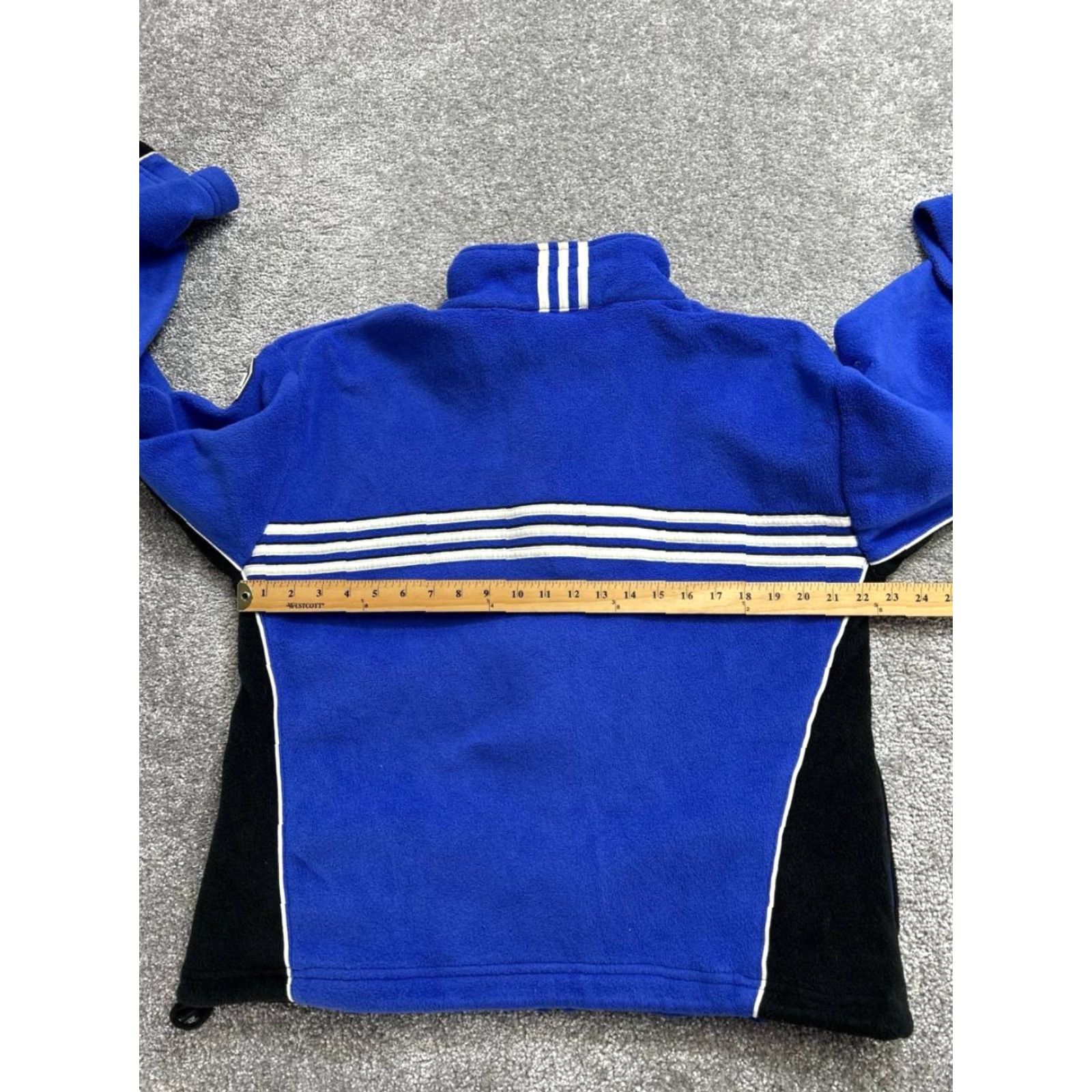 Adidas Adidas Jacket Womens Small Blue Striped Full Zip Football Track Jacket Women S Blue Modern Weathergear Wind-Resistant 16 Season Fall Spring Winter Size S / US 4 / IT 40 - 5 Thumbnail