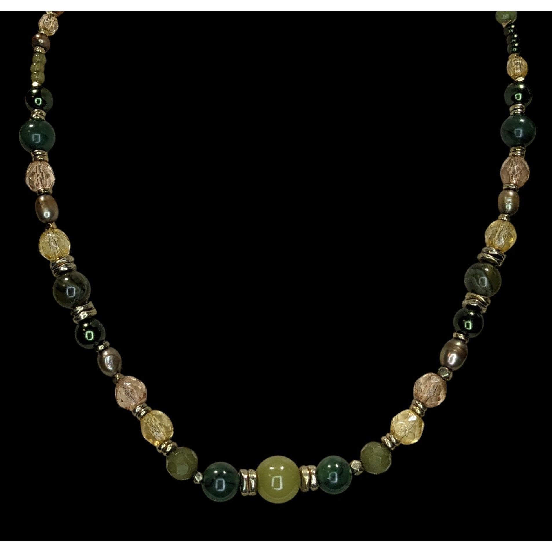 Handmade Handmade Earth-Tone Hippie Bohemian Beaded Necklace With Tog Size ONE SIZE - 3 Thumbnail