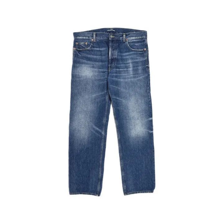 Saint Laurent Paris Saint Laurent Blue Wide-Leg Distressed Denim Pants-2507 Size US 34 / EU 50 - 8 Thumbnail